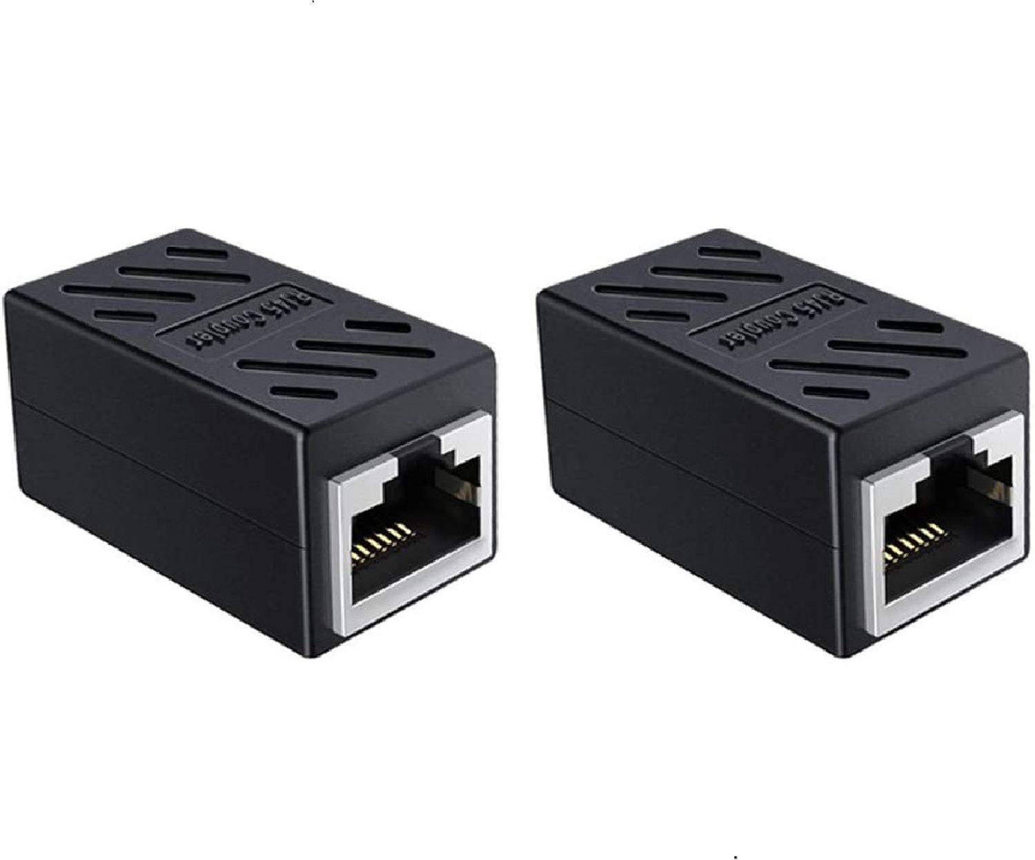 Fedus RJ45 Coupler Ethernet Coupler Cat7, Cat6 Cat5e RJ45 8P8C Inline lan Coupler Pack of 2 Wired Ethernet Lan Adapter compatible with Windows