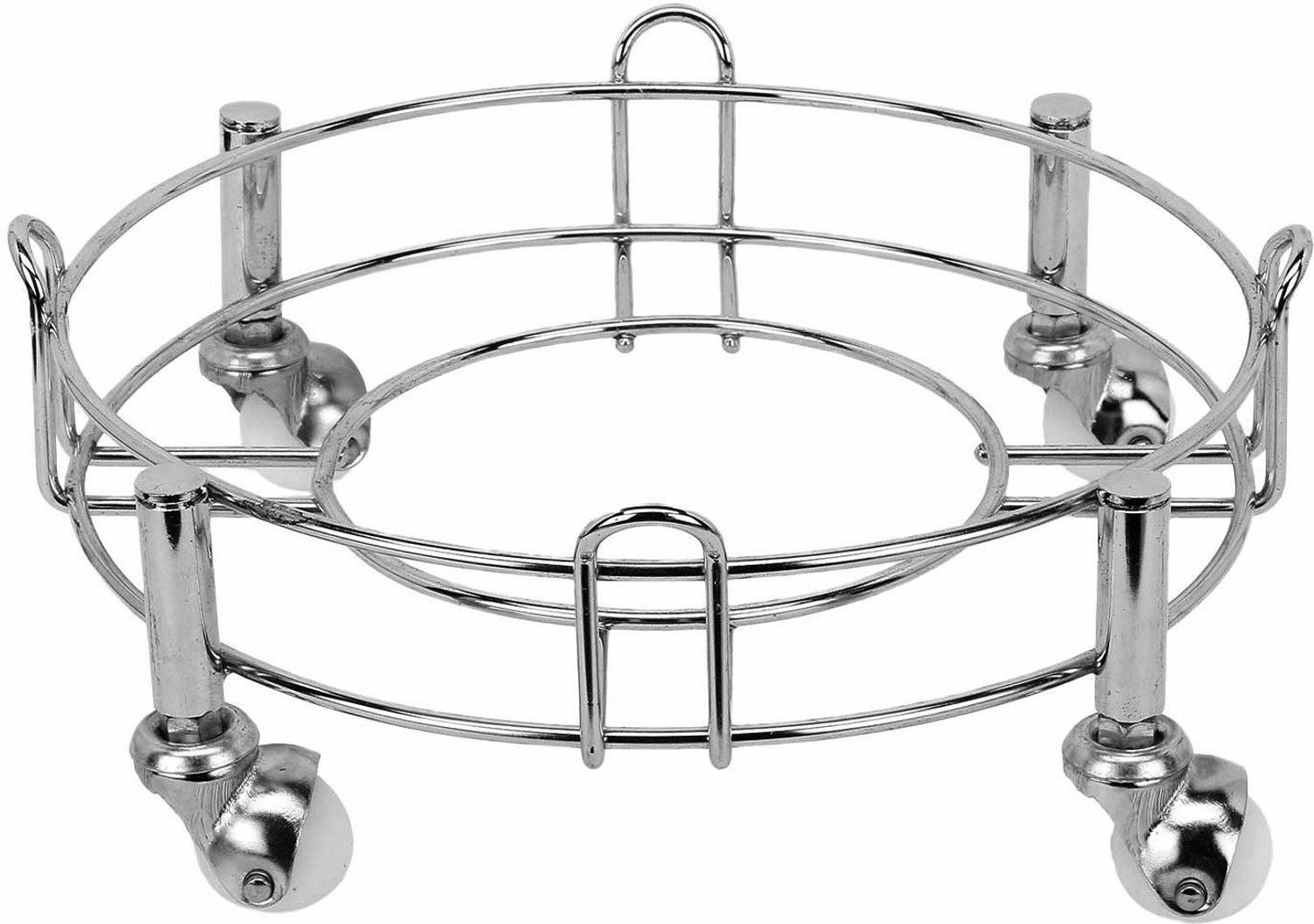 Image of Taxton Heavy Stainless Steel Gas Cylinder Trolley With Wheel | Gas Trolly | Lpg Cylinder Stand | Gas Trolly Wheel |Cylinder Trolley with Wheels | Gas Cylinder Trolley
