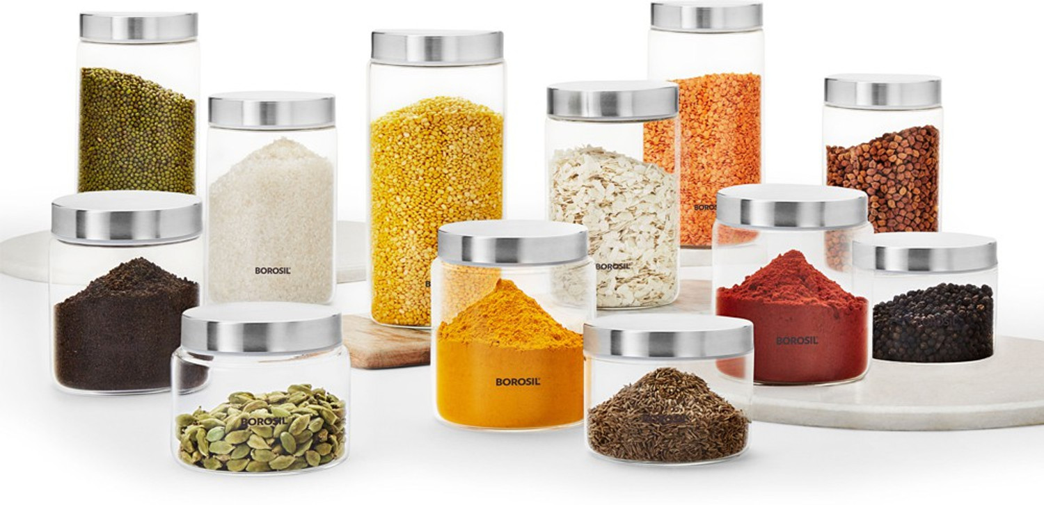 Image of BOROSIL Glass Grocery Container - 3100 ml