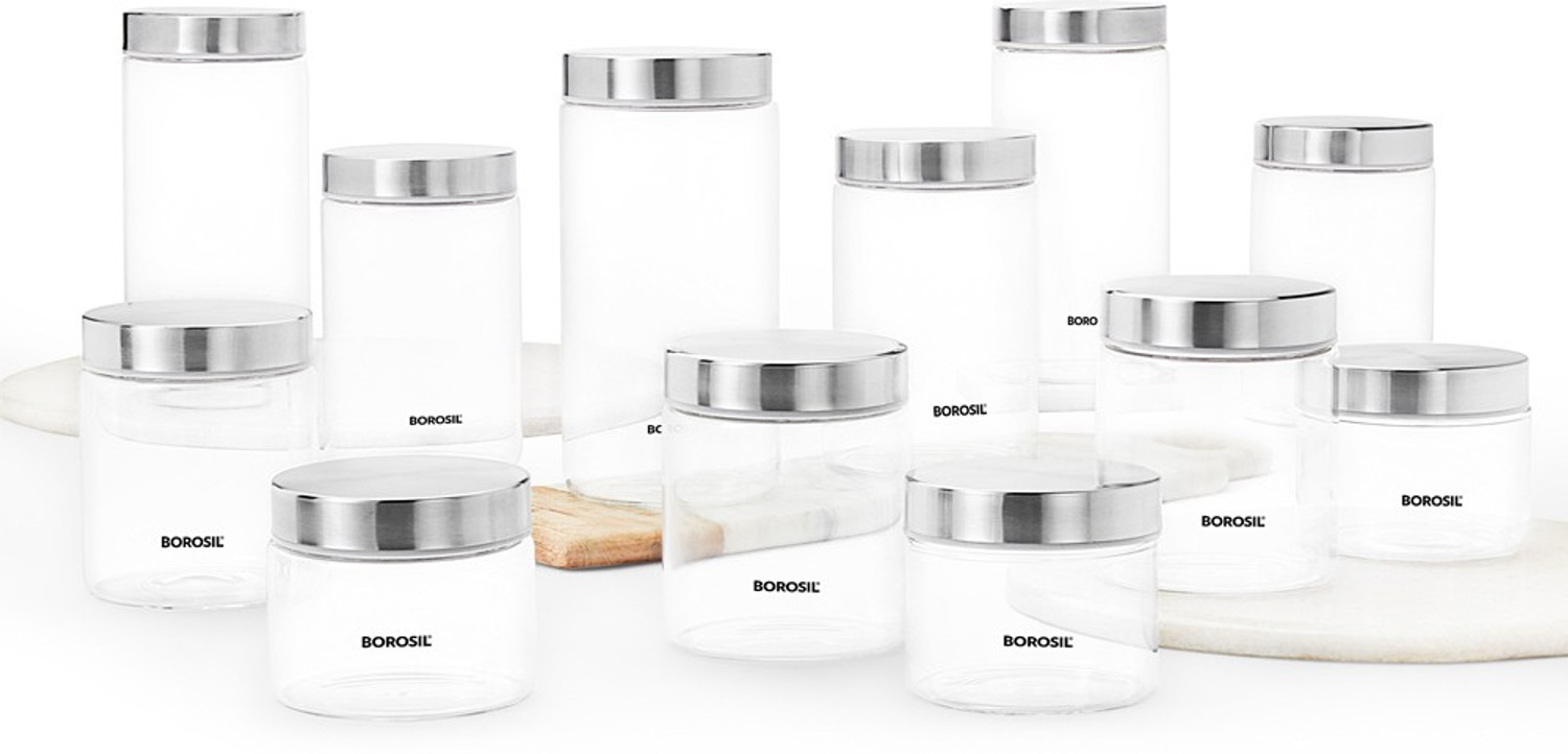 Image of BOROSIL Glass Grocery Container - 3100 ml