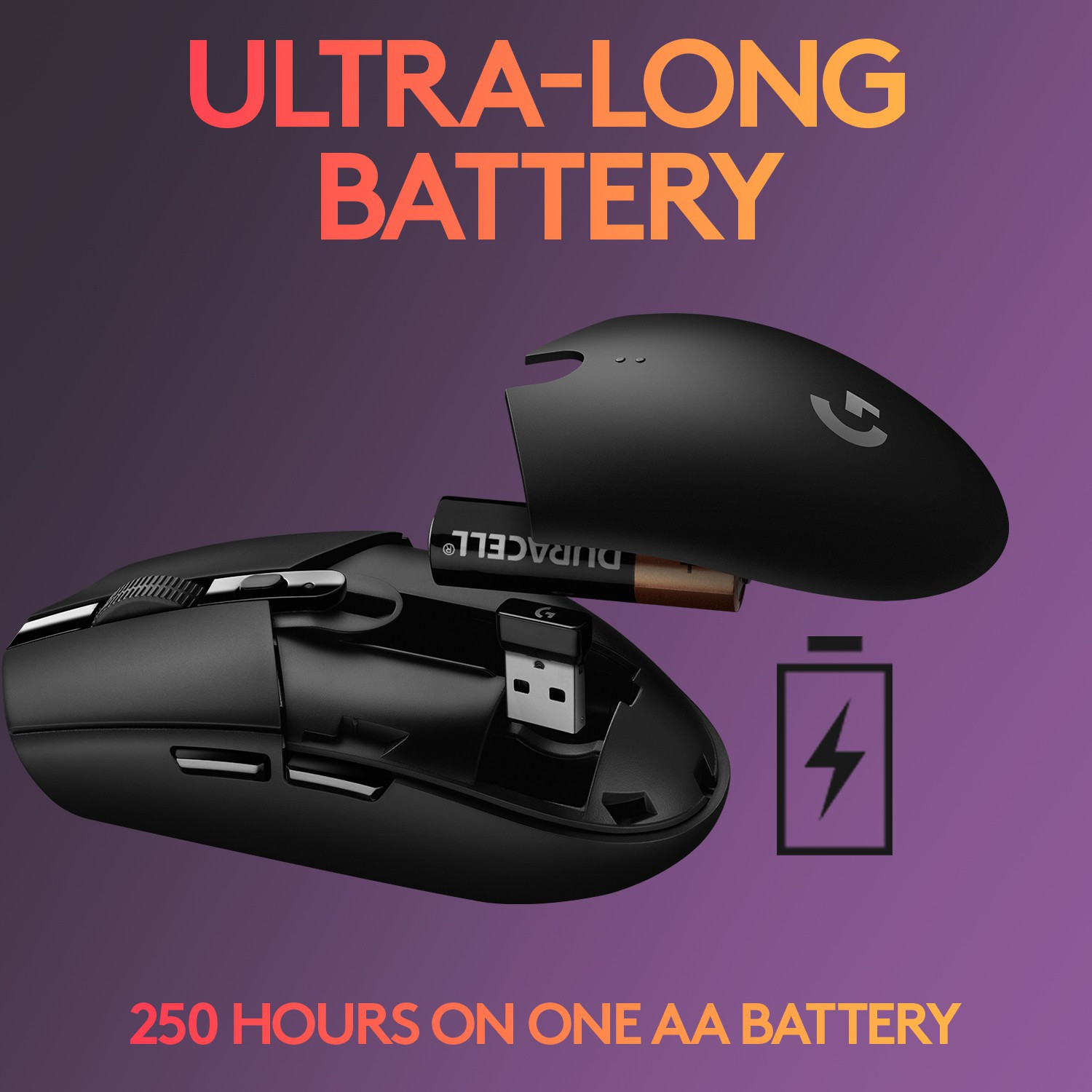 Image of Logitech G304 Wireless Ambidextrous Optical Gaming Mouse LightSpeed /6 Programmable Buttons /Onboard Memory /Adj DPI Upto 12000 With Bluetooth