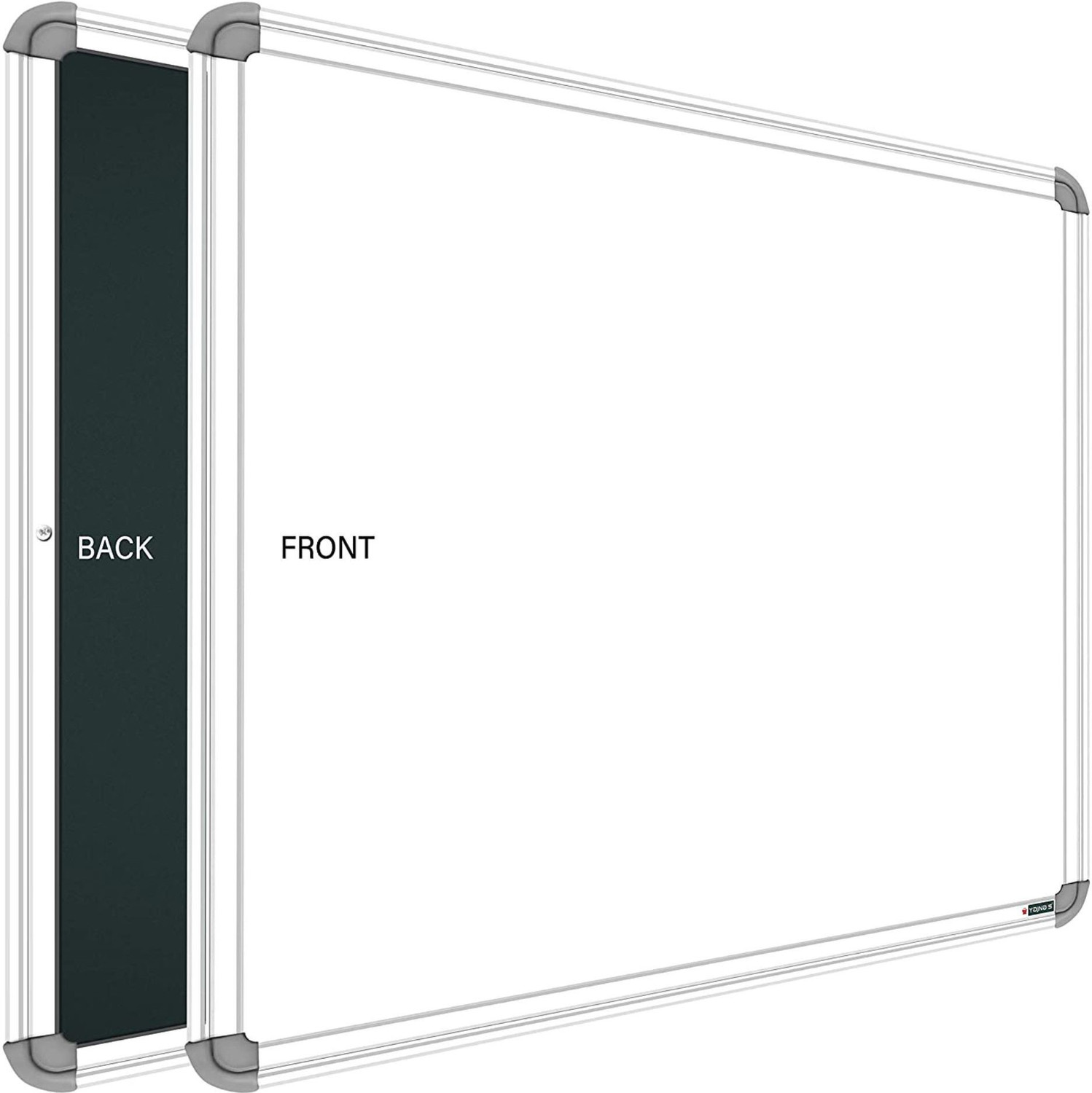 Image of SRIRATNA Non Magnetic Glossy 2 X 2 feet Glossy White Board, One Side White Board Marker and Reverse Side Green Chalk Board Surface Whiteboards