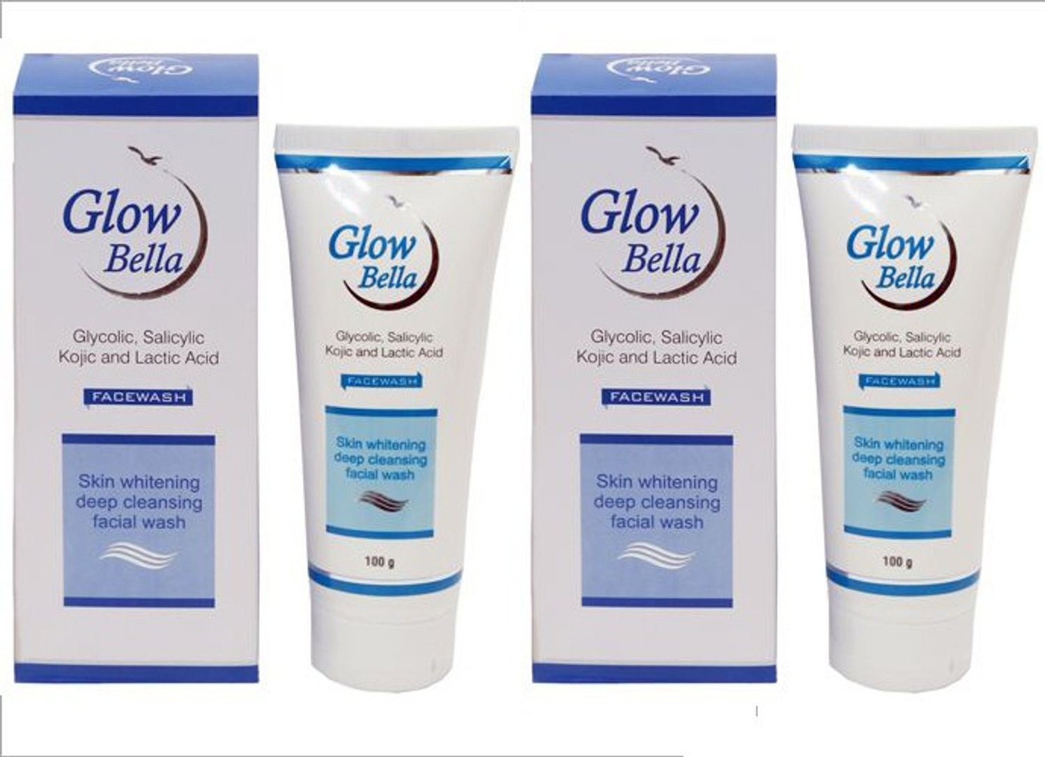 GlowBella Facewash For Skin Smoothing , Whitening ,Deep Cleansing , Sport Removal, Referencing Facial Wash (Pack of 2*100gm) Face wash Face Wash