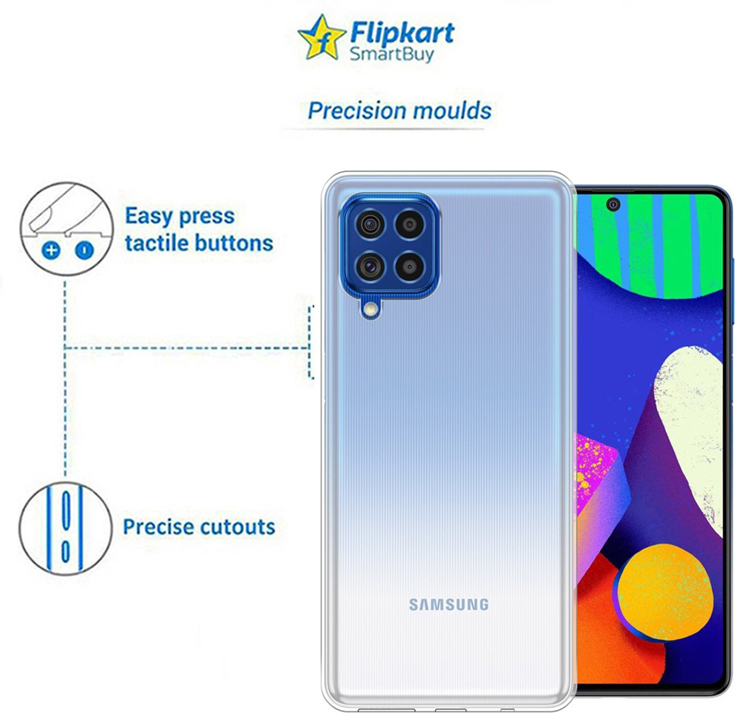 Image of Flipkart SmartBuy Back Cover for Samsung Galaxy F62