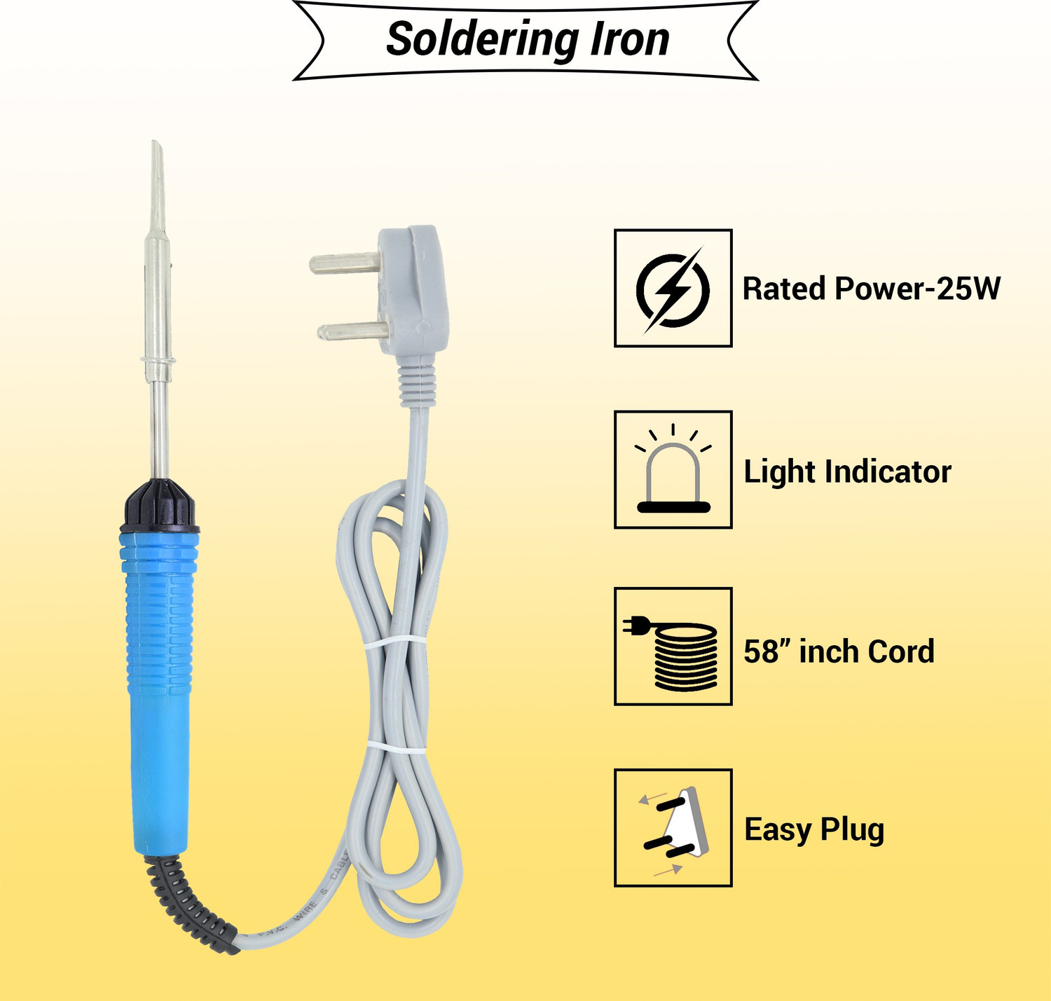 Image of Soldify BASIC 7IN1 COMPLETE KIT 30W SOLDERING IRON MACHINE TOOL KIT | SOLDER WIRE | STAND | WIRE CUTTER | SOLDERING PASTE FLUX | TWEEZER | DESOLDERING WICK 30 W Simple