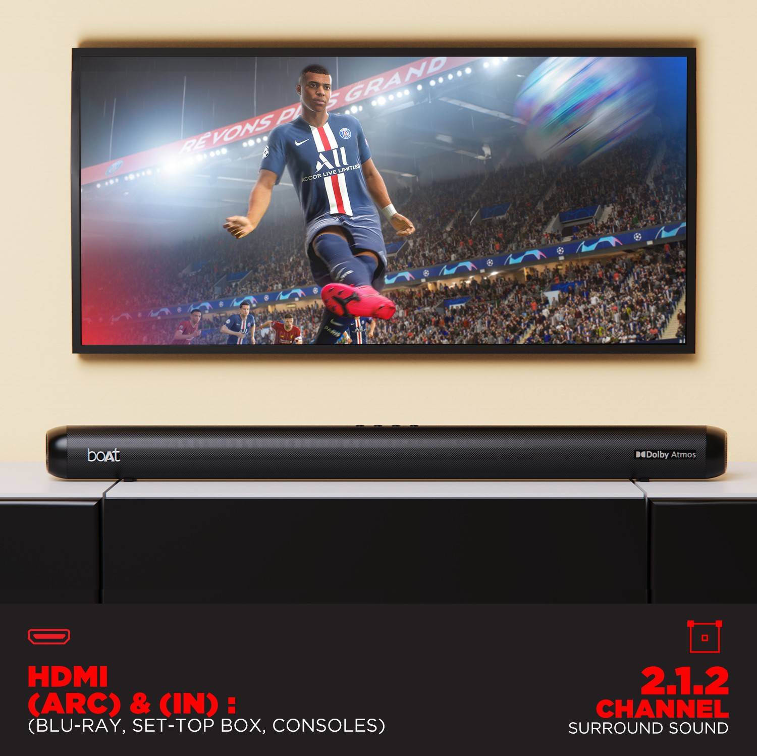 boAt Aavante Bar 4000DA 200W Bluetooth Soundbar - Image 4