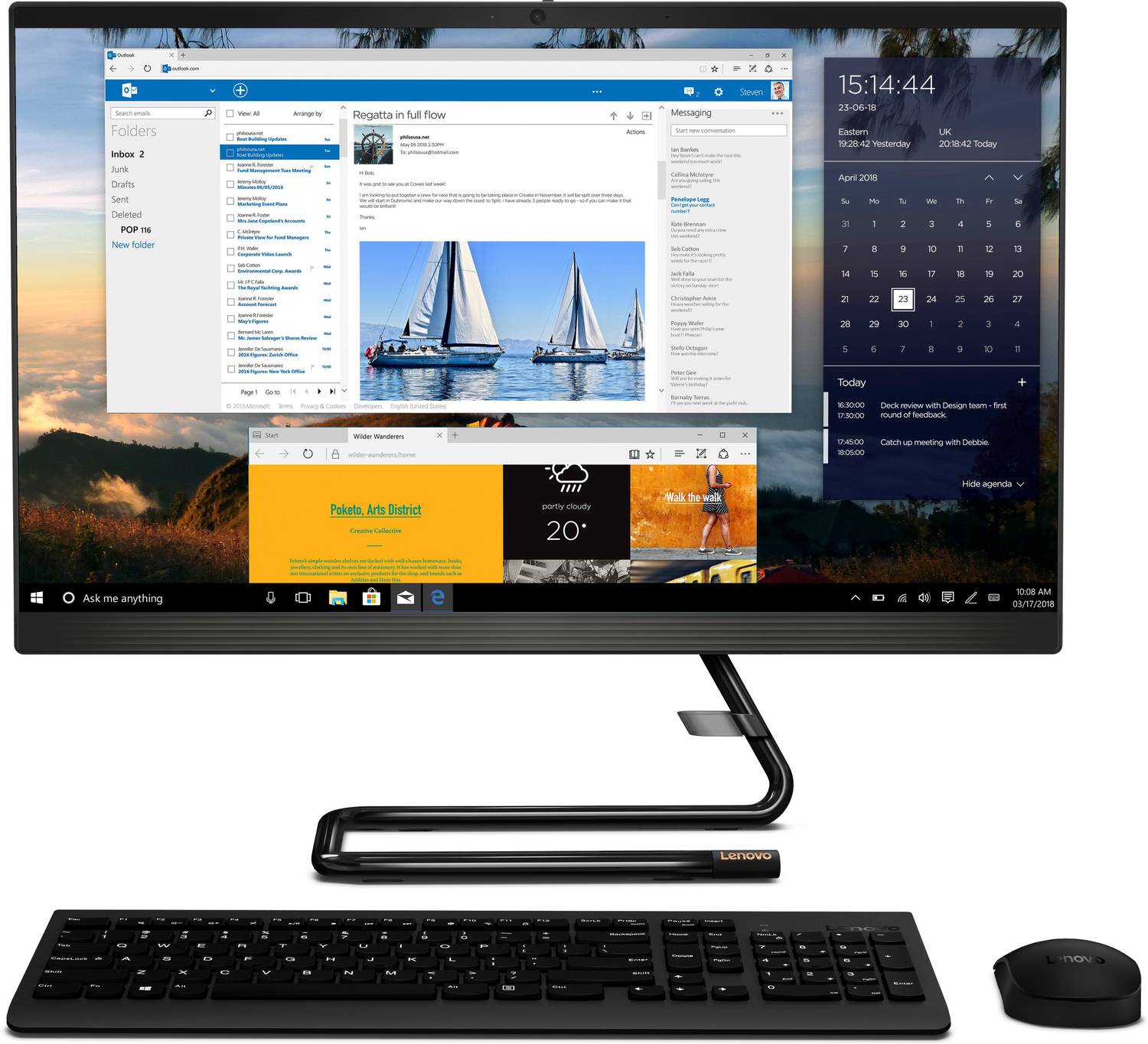 Lenovo ideacentre Core i3 (10th Gen) (8 GB DDR4/512 GB SSD/Windows