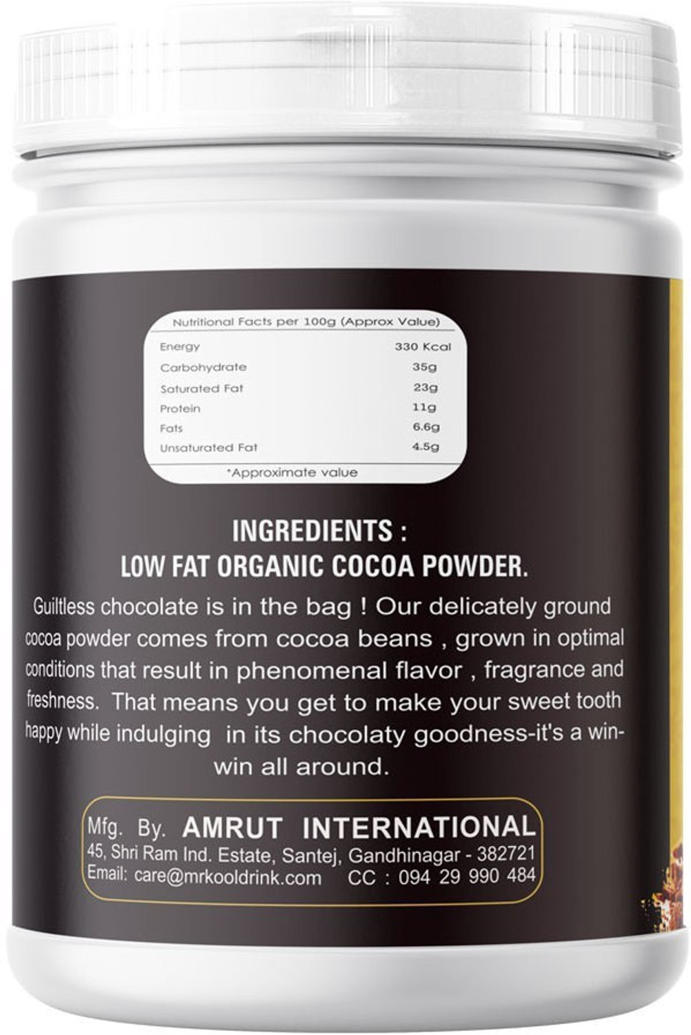 Image of Mr.Kool Cocoa Powder 400g Jar Cocoa Powder