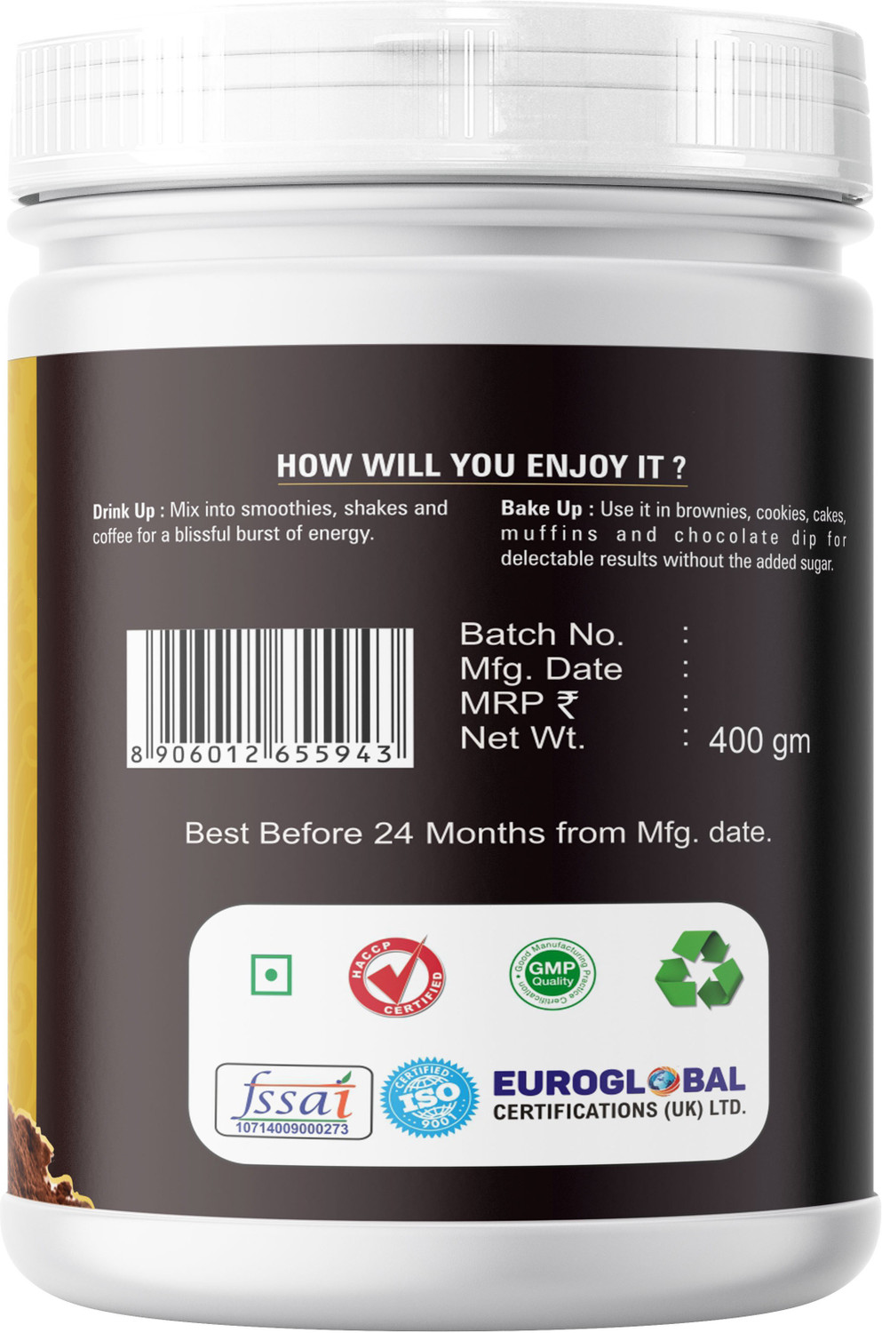 Image of Mr.Kool Cocoa Powder 400g Jar Cocoa Powder