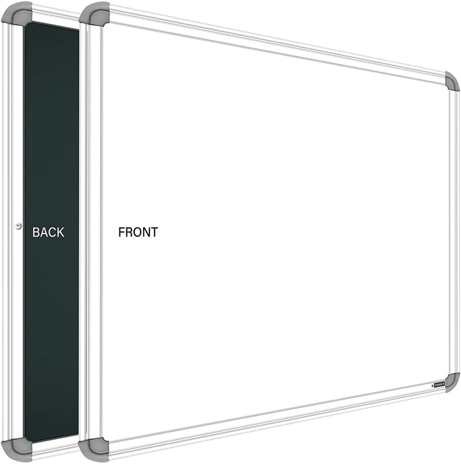 Image of SRIRATNA Non Magnetic Glossy 2 X 2 feet Glossy White Board, One Side White Board Marker and Reverse Side Green Chalk Board Surface Whiteboards