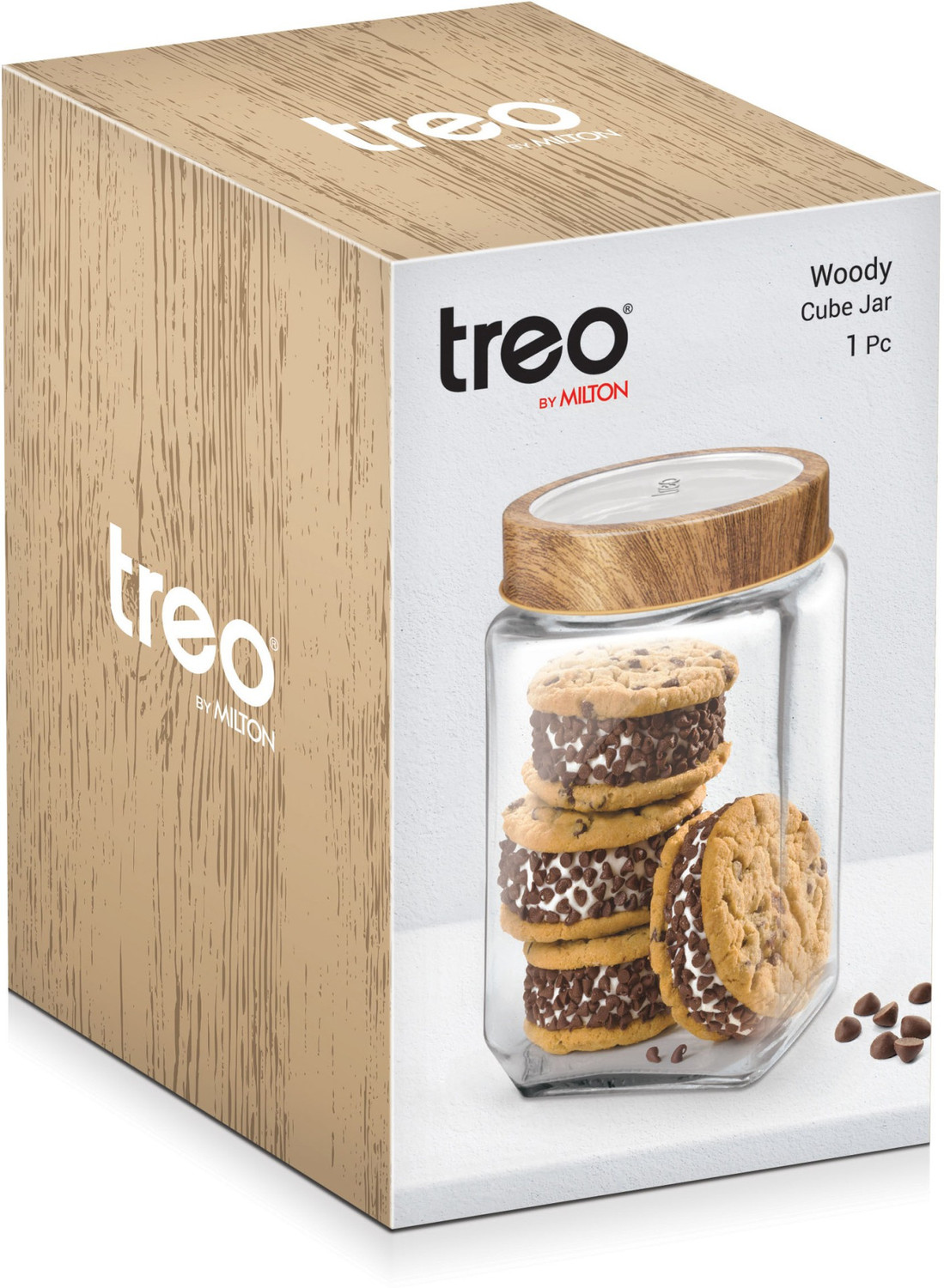 Image of TREO Glass Grocery Container - 2250 ml
