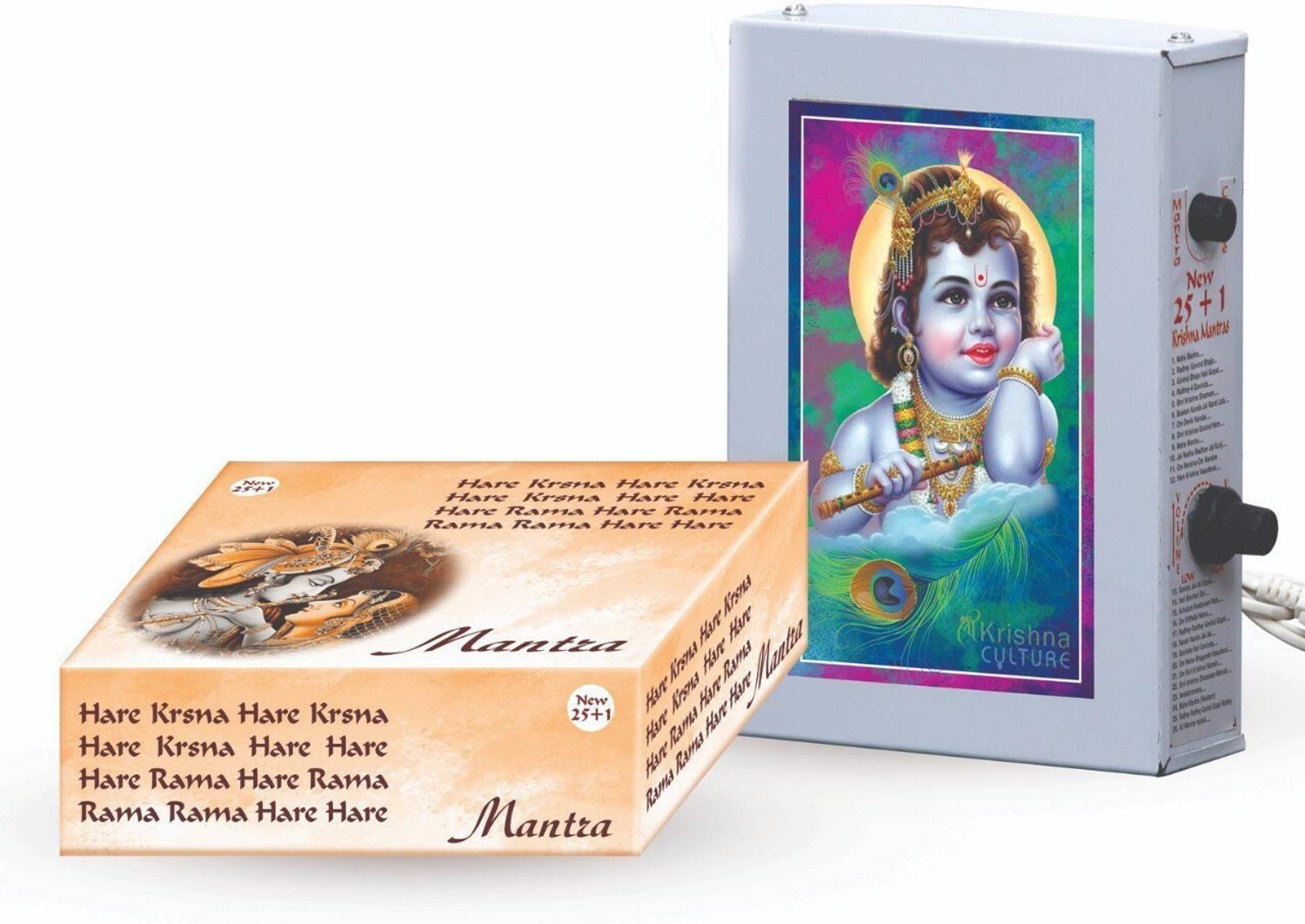 Sri Krishna Culture 25 in 1 Krishna Mantra Box Wired Door Chime