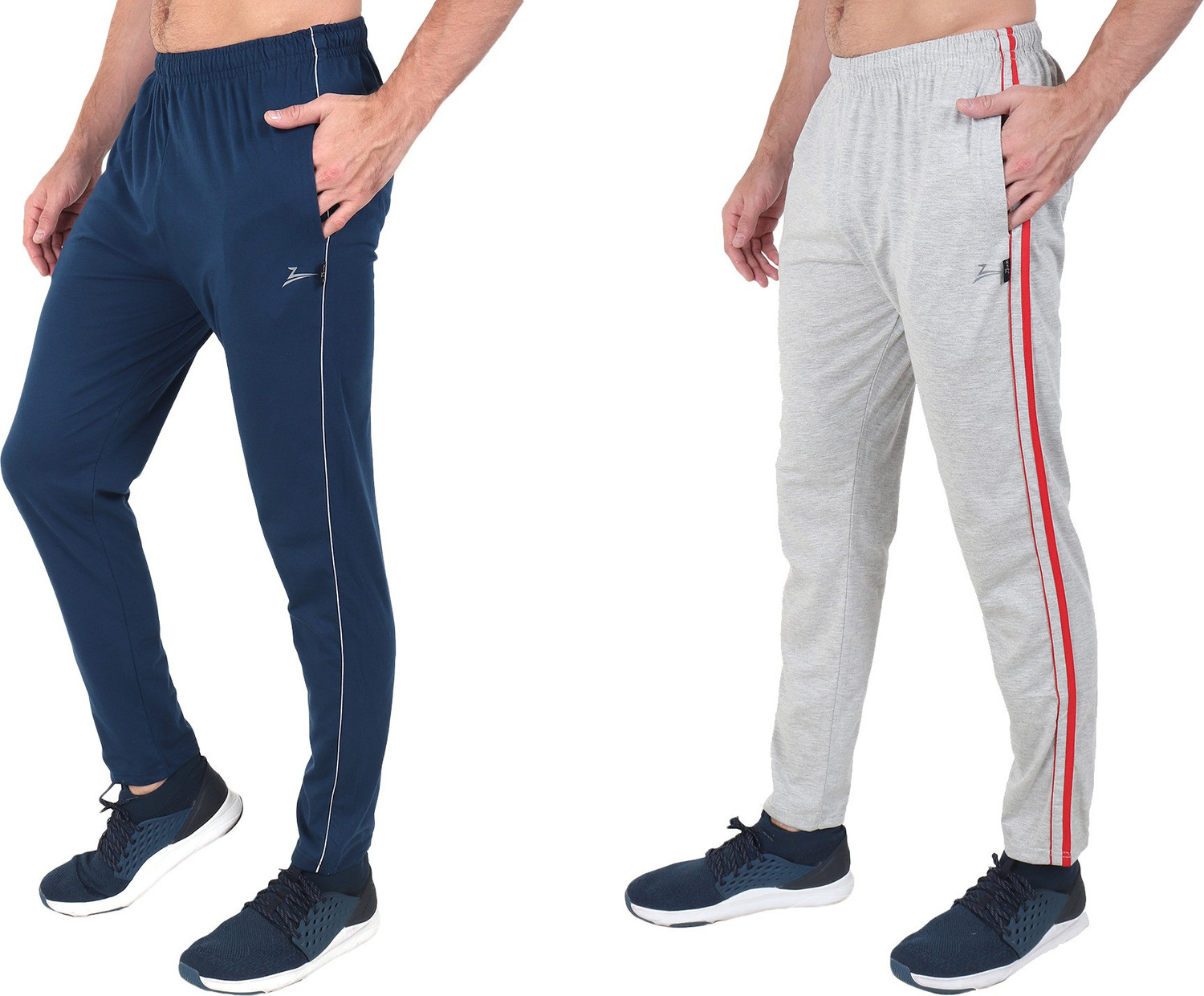 Image of Zeffit Solid Men Multicolor Track Pants
