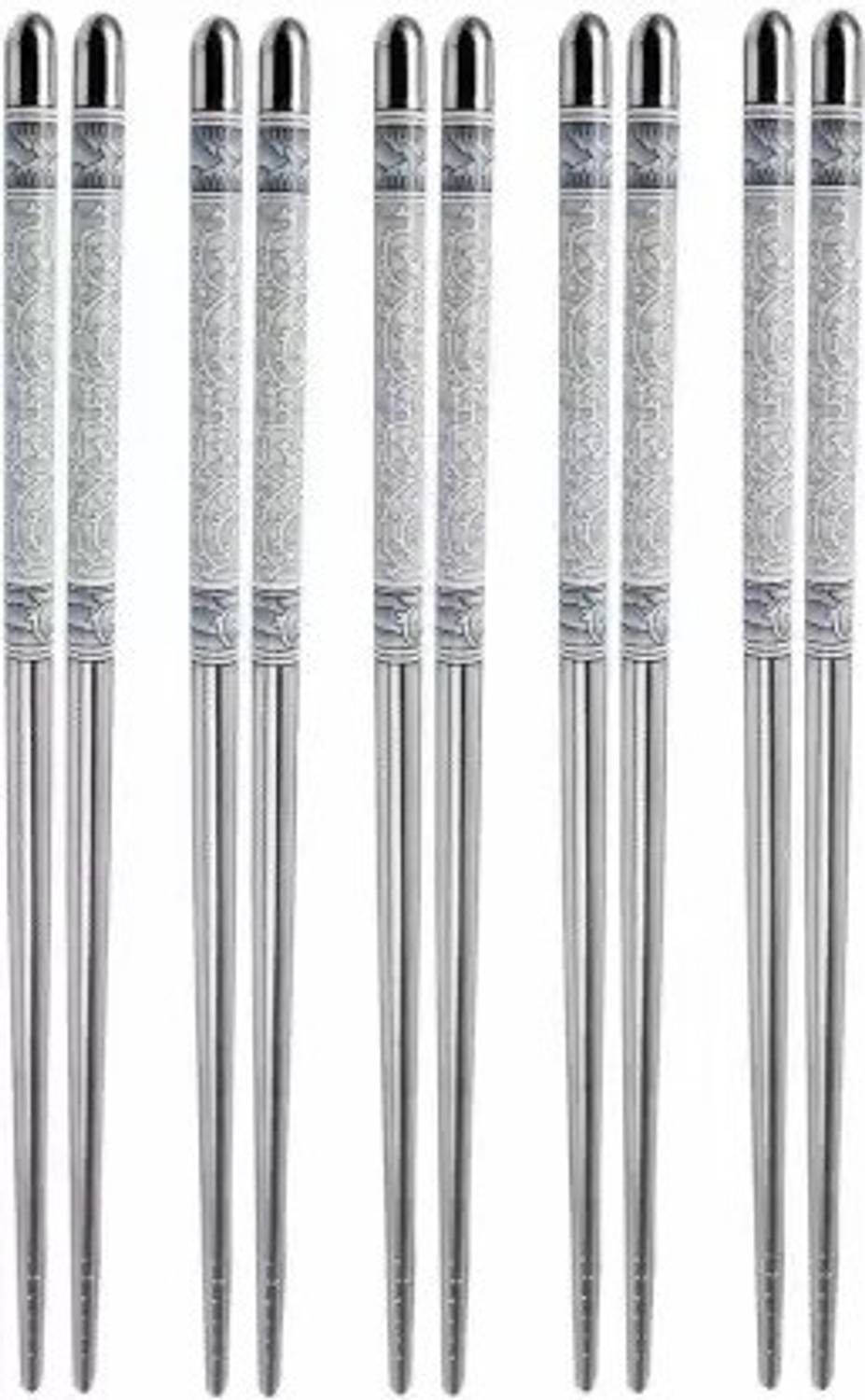 AKRIZA Eating Stainless Steel Korean, Japanese, Chinese Chopstick