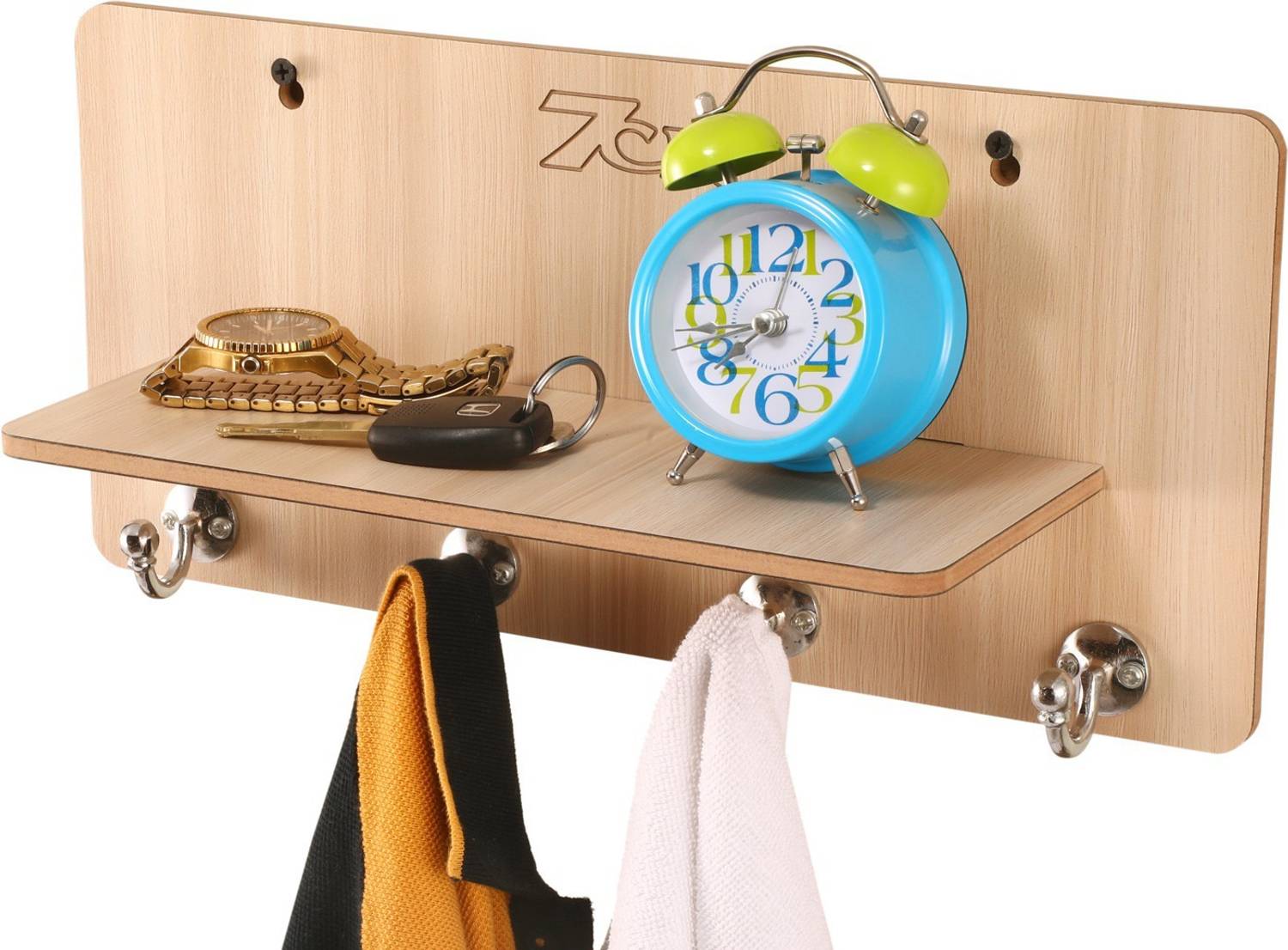 7CR Wall shelf (Full shelf-4B) Wooden Wall Shelf