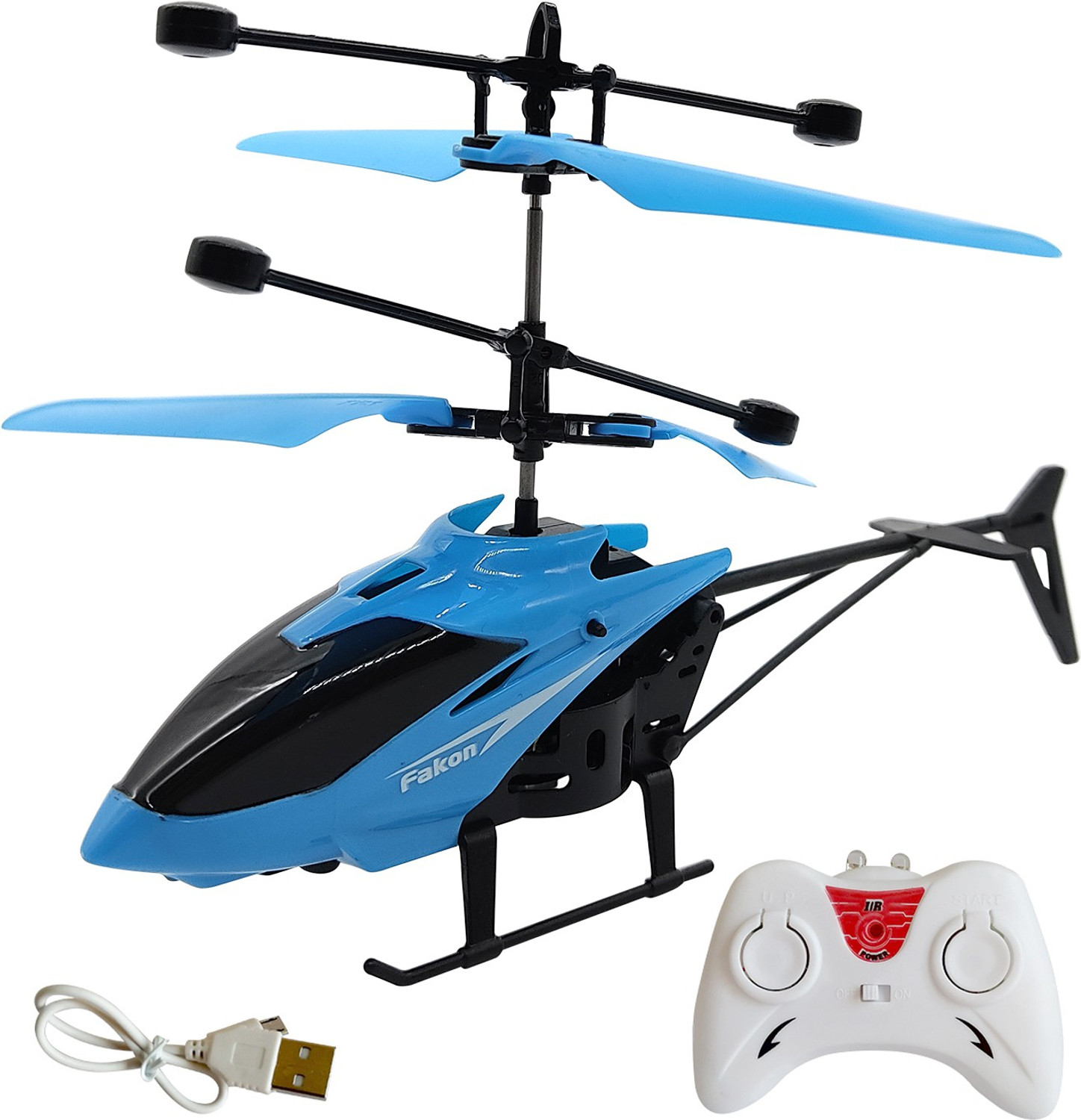 Image of DIVI DIVINE Infrared Induction Helicopter Sensor Aircraft USB Charger 2 in 1 Flying Helicopter with Remote Control