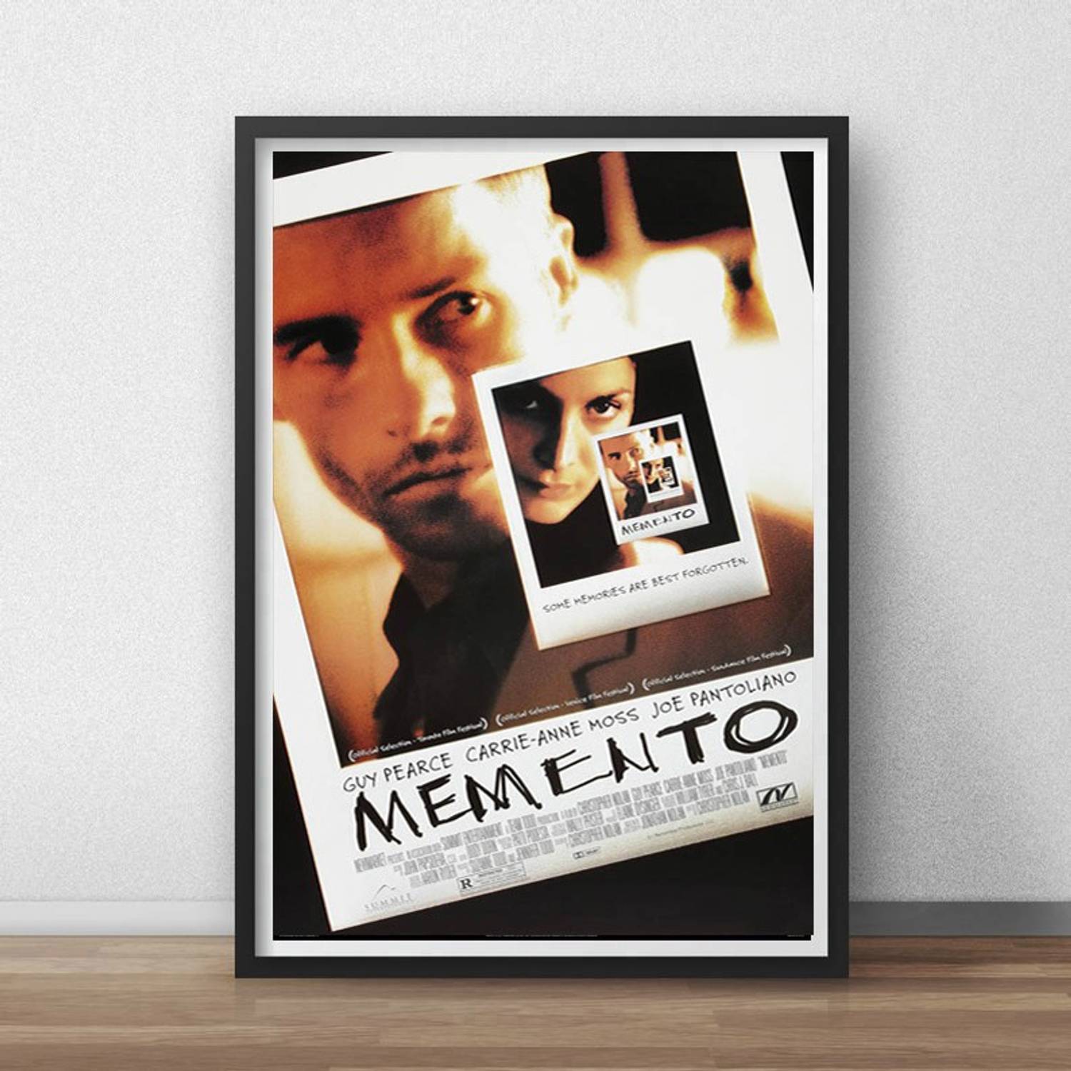 Memento Movie Framed Poster For Room & Office (10 Inch X 13 Inch