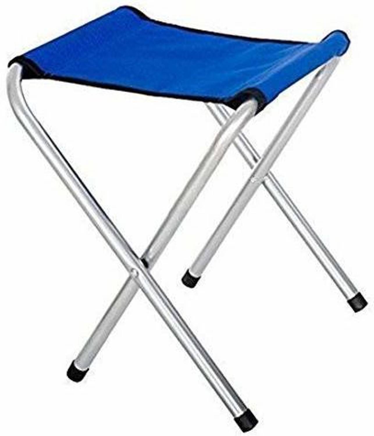 SHULABH CREATIVE Stool (Blue, Silver, Pre-assembled)