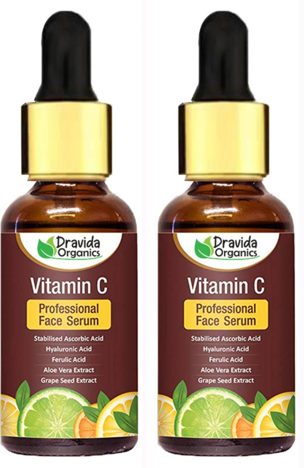 Dravida Organics Bright & Glowing Vitamin C Serum - Image 1