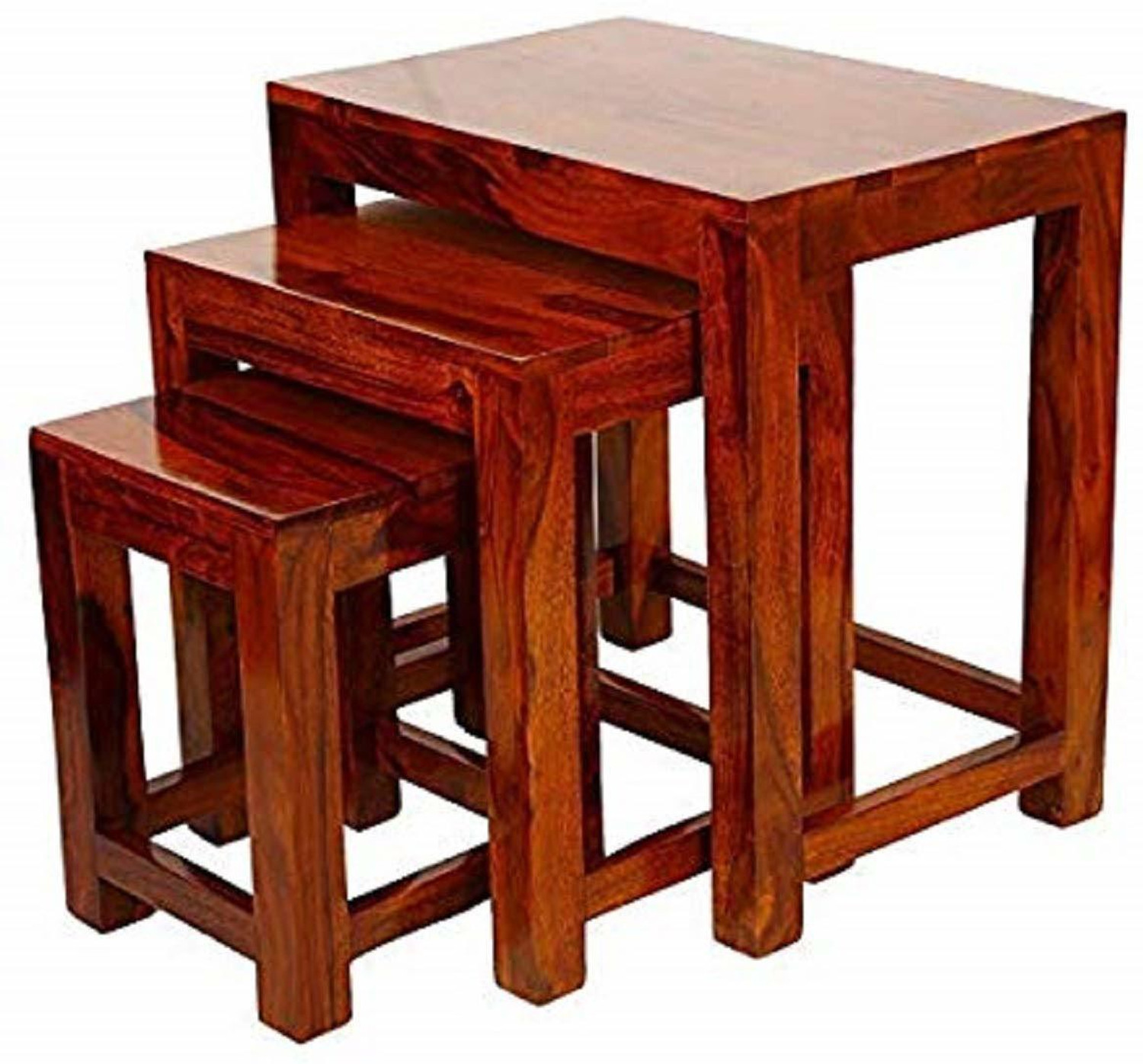 Image of Douceur Furnitures Solid Wood Nesting Table