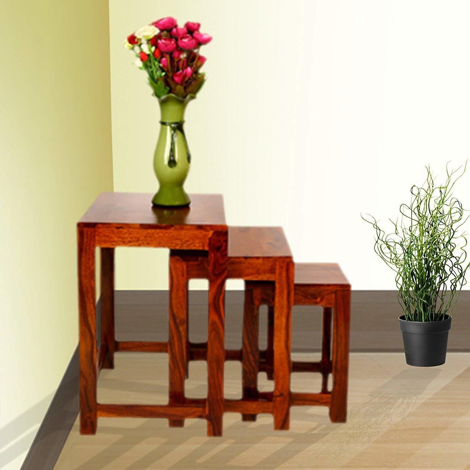 Image of Douceur Furnitures Solid Wood Nesting Table