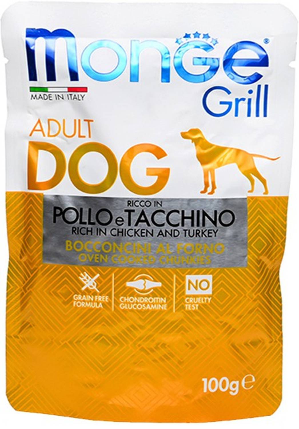 All4pets Grill Chunks Chicken & Turkey Dog Food-100gms Each(Pack of 5) Chicken, Turkey 0.1 kg (5x0.02 kg) Wet Adult Dog Food