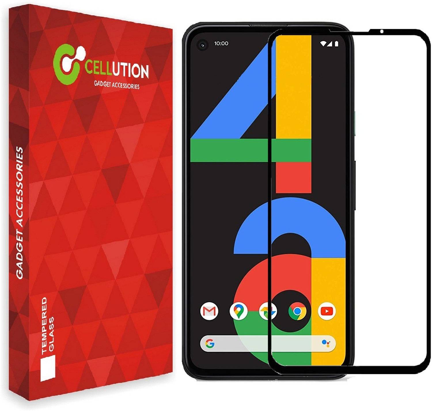 Cellution Edge To Edge Tempered Glass for Google Pixel 4a