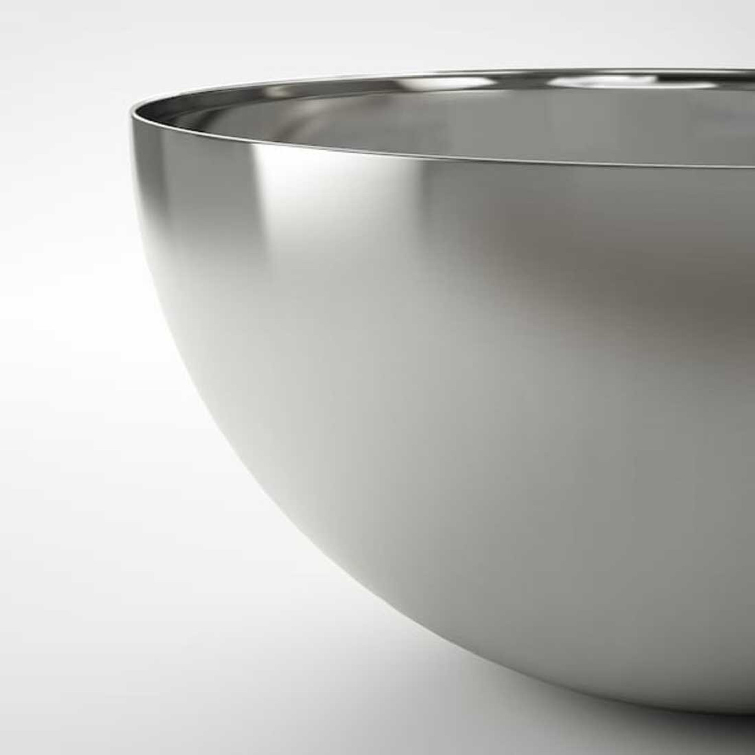 Image of IKEA Stainless Steel Serving Bowl