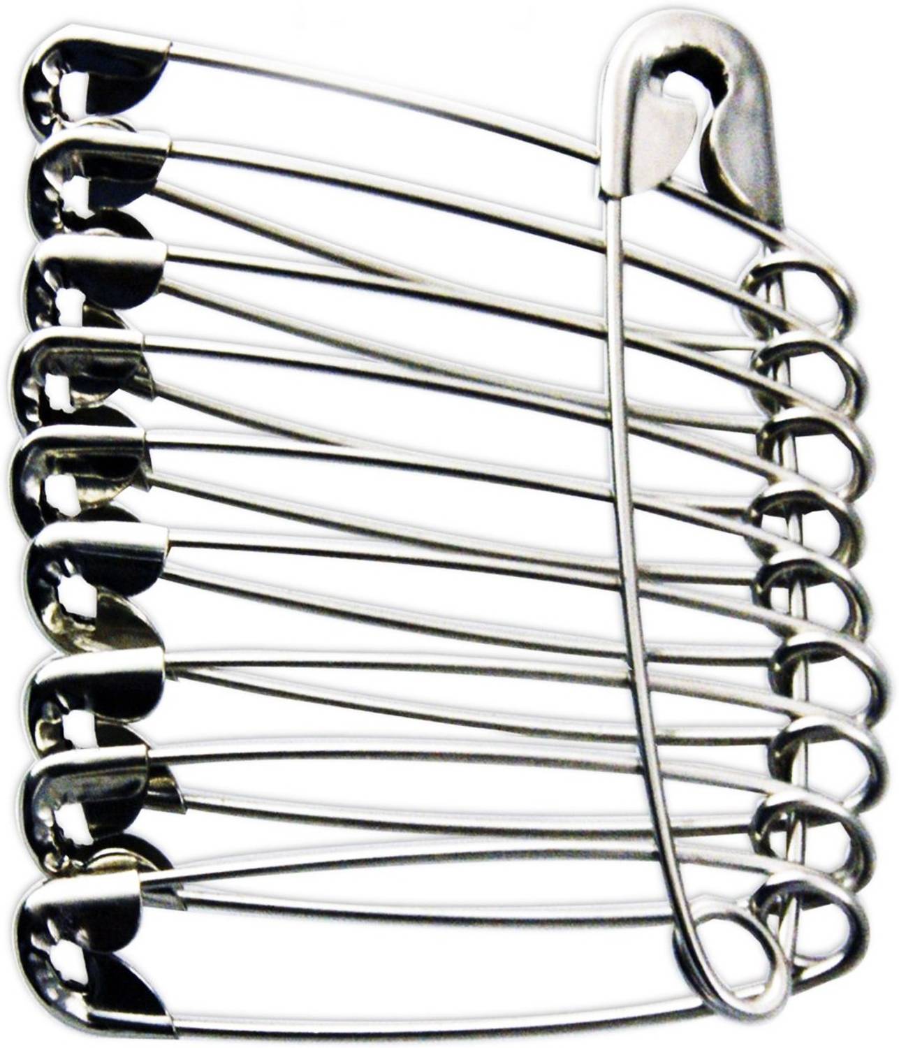 BELLA HARARO Steel Safety Pins for Women, Stainless Steel Safety Pins for Blankets, Skirts, Silver safty pin 40 pcs Safety Lock, Luggage Tag