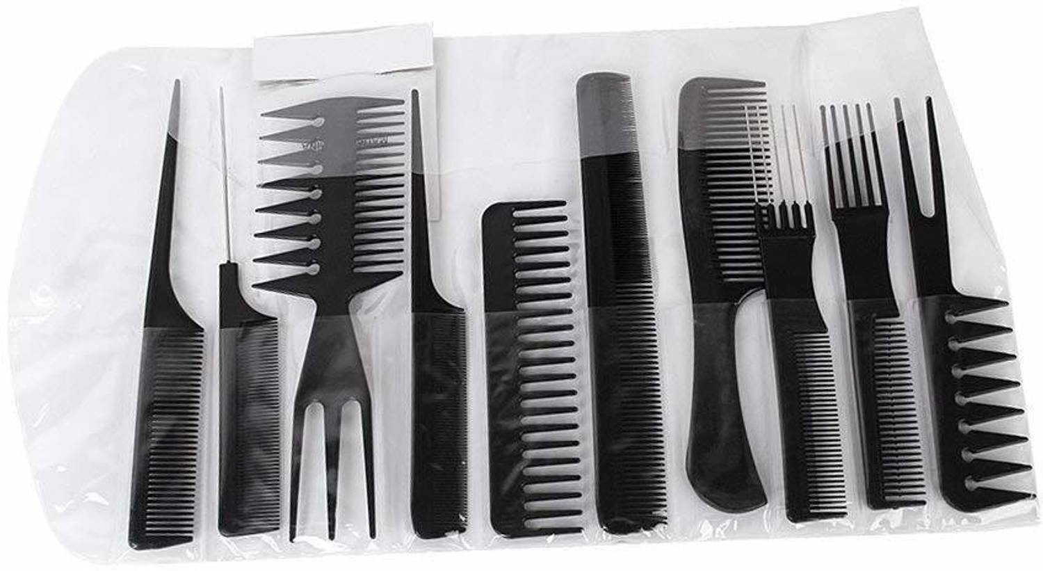 Ayek 10 Pcs Hair Comb Hair Combo (Black)