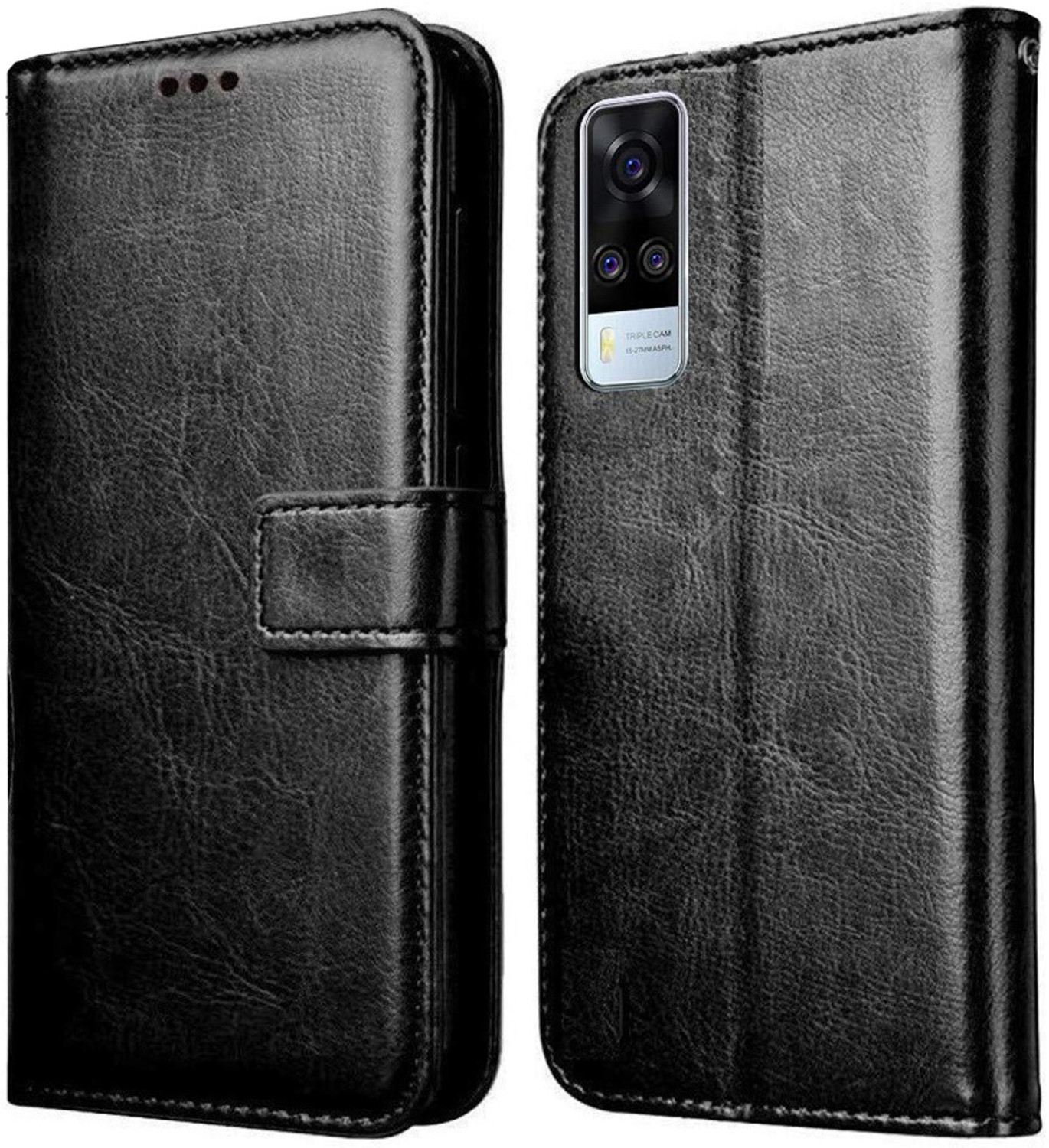 Image of Casotec Flip Cover for Vivo Y51A, Vivo Y51 (2020), Vivo Y31 (2021)