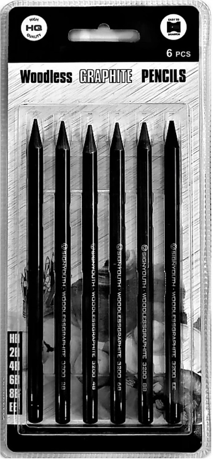 Image of Pehrovin Natural Charcoal Woodless Black Stick