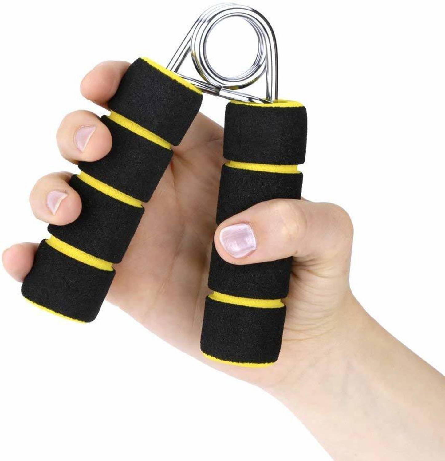 FAYMUS 1 PCS Double Foam Anti-Skid Hand Gripper Forearm Exerciser Strength Trainers Hand Grip/Fitness Grip