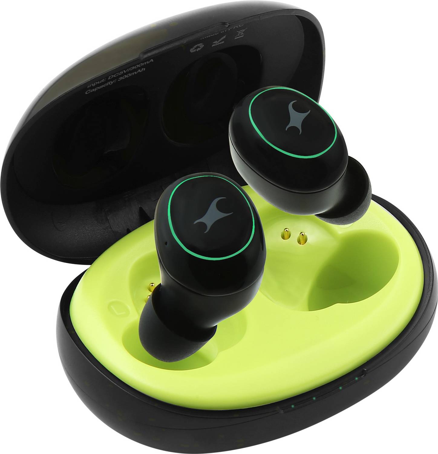 Fastrack Reflex Tunes FT1BKB02 Buds Bluetooth Headset (Black, Gre