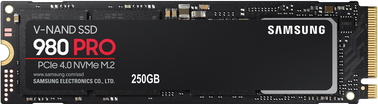 Image of Samsung 980 Pro 250 GB Laptop, Desktop Black PCIe NVMe Internal Solid State Drive (SSD) (MZ-V8P250BW)