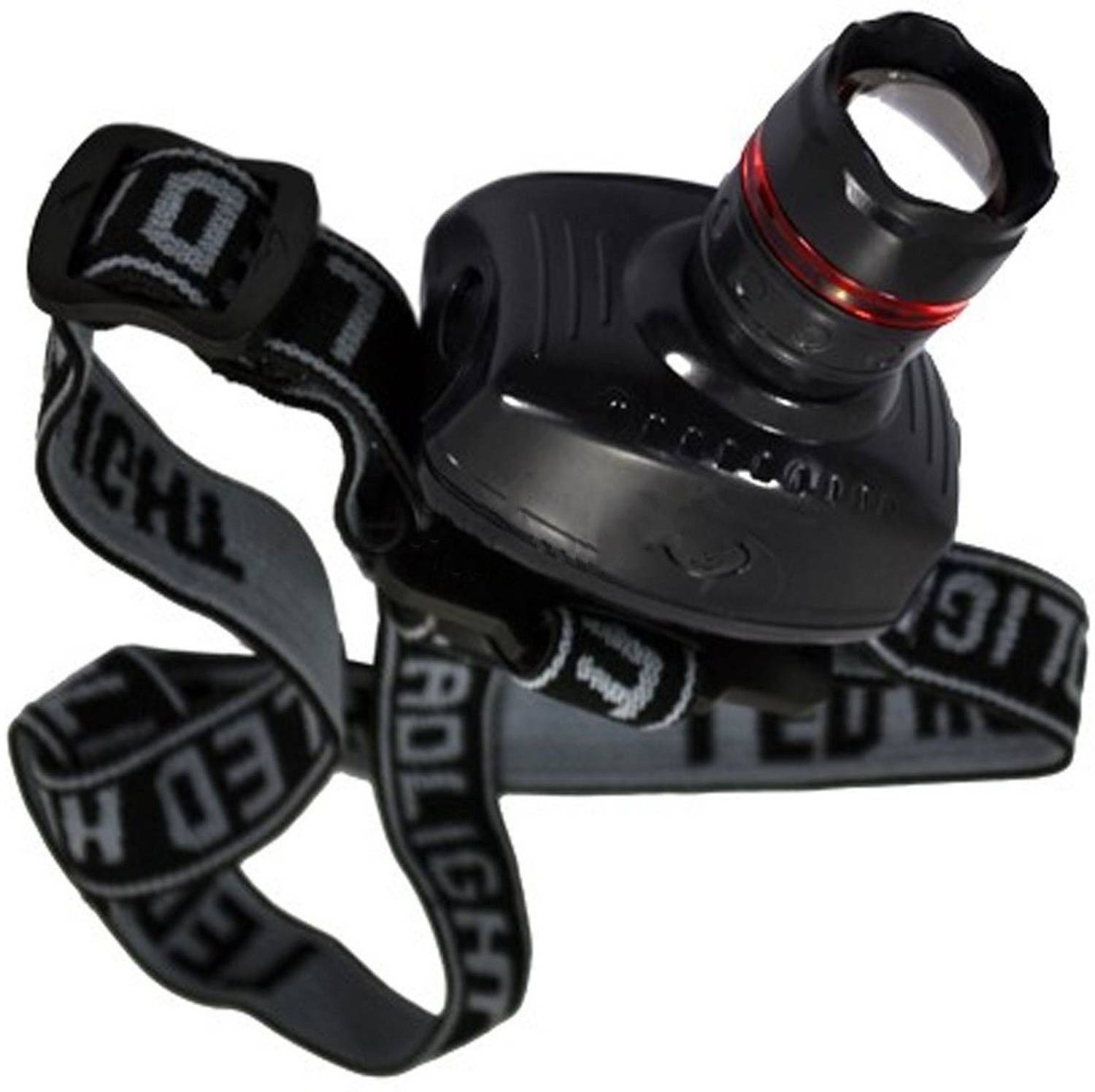 AlexVyan Headlamp LED Flashlight Zoomable Head Torch Light To Bike Riding Lamp (Black) LED Headlamp