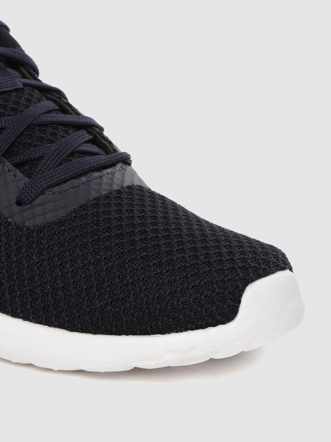 Image of ADIDAS Men Navy Blue Woven Design Dubbers Running Shoes Running Shoes For Men