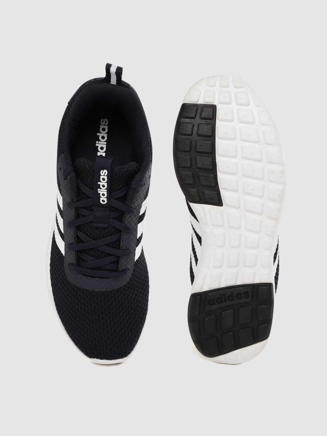 Image of ADIDAS Men Navy Blue Woven Design Dubbers Running Shoes Running Shoes For Men