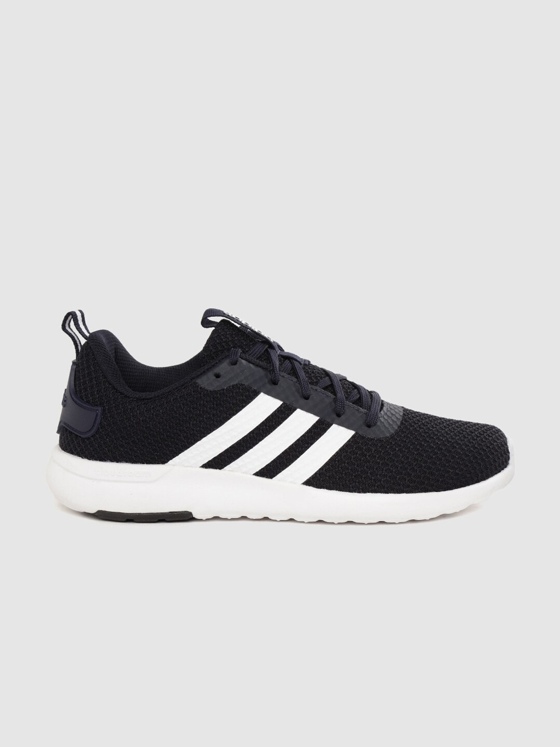 Image of ADIDAS Men Navy Blue Woven Design Dubbers Running Shoes Running Shoes For Men