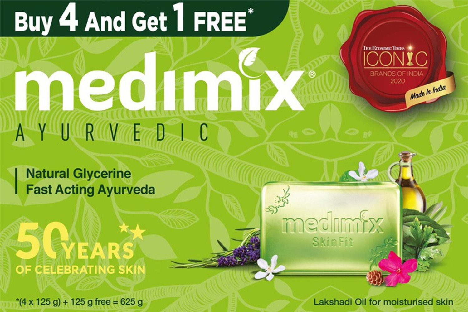 Image of MEDIMIX Ayurvedic Natural Glycerine Soap