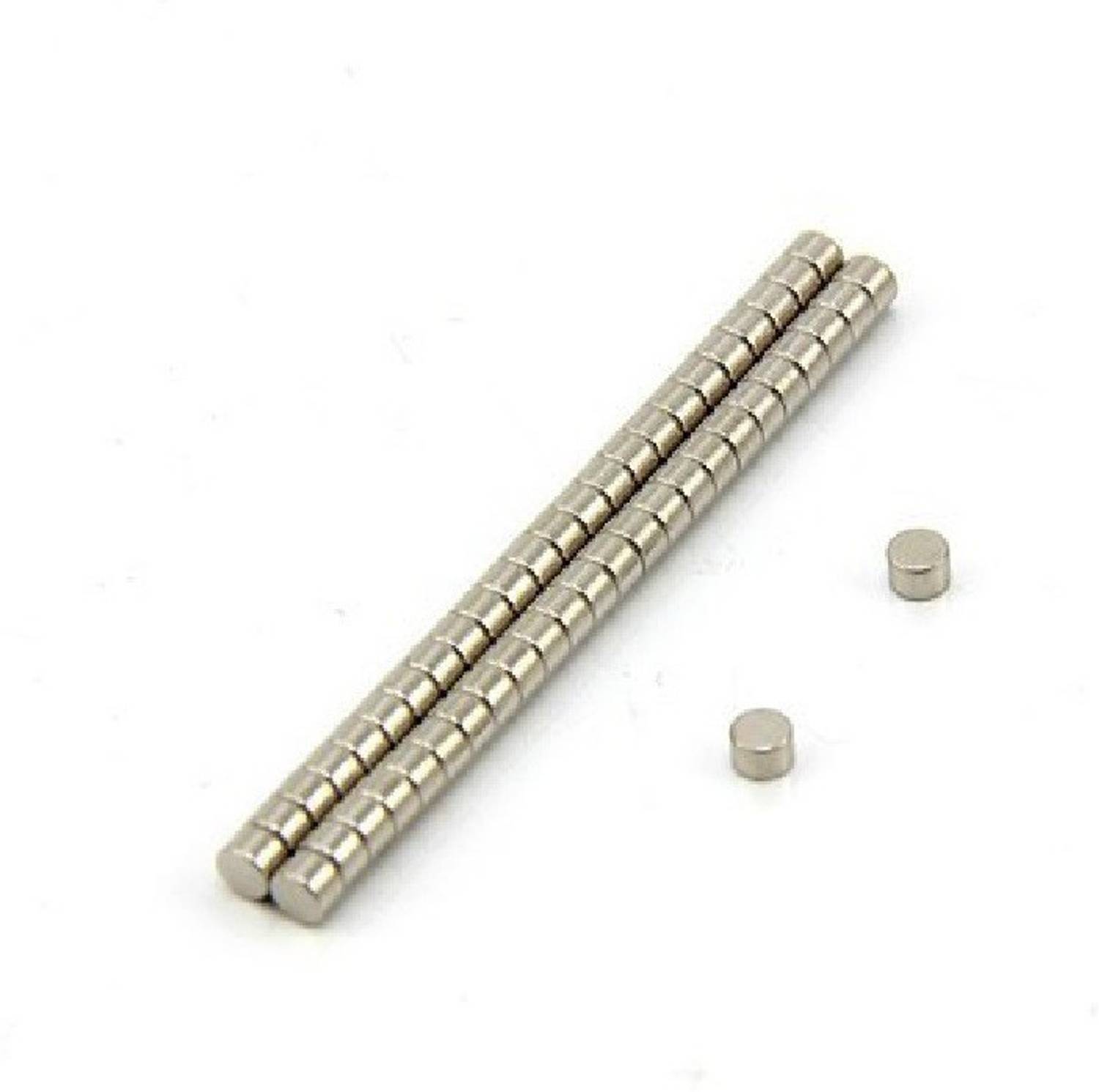 ART IFACT 50 Pieces of 3mm x 3mm Neodymium Magnets - Very small N52 Rare Earth NdfeB Fridge Magnet, Multipurpose Office Magnets, Magnetic Paper Holder Pack of 50