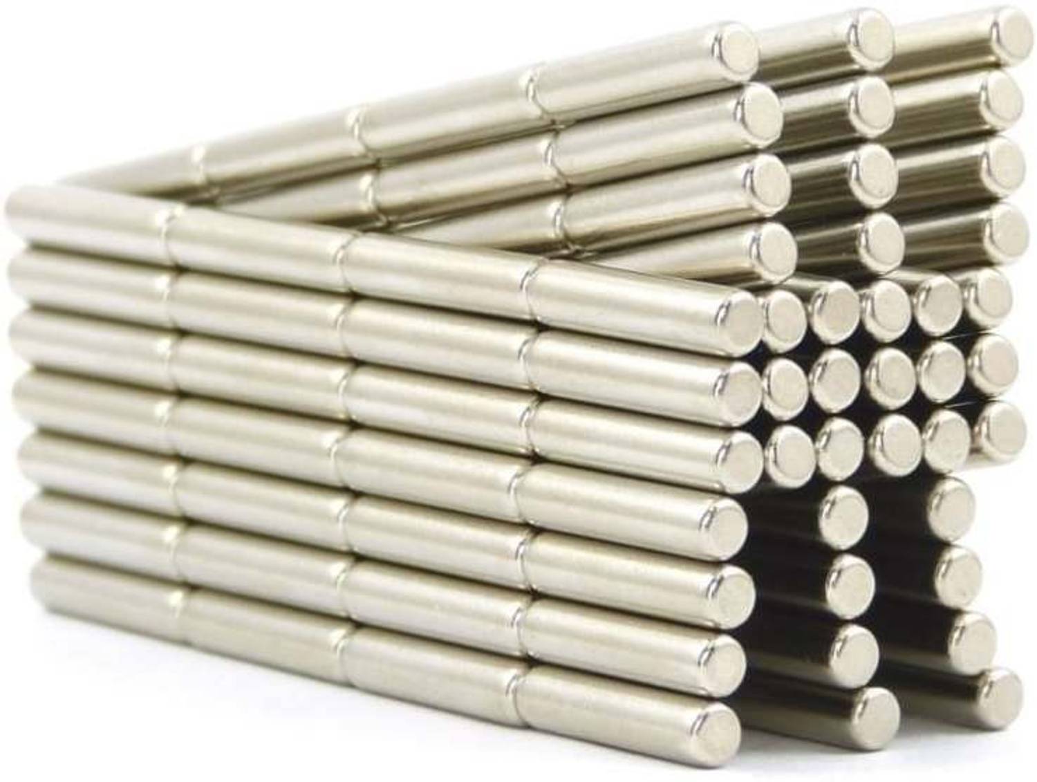 ART IFACT 50 Pieces of 3mm x 10mm Neodymium Magnets - N52 Cylindrical magnets - Rare Earth NdfeB Fridge Magnet, Multipurpose Office Magnets, Magnetic Paper Holder Pack of 50