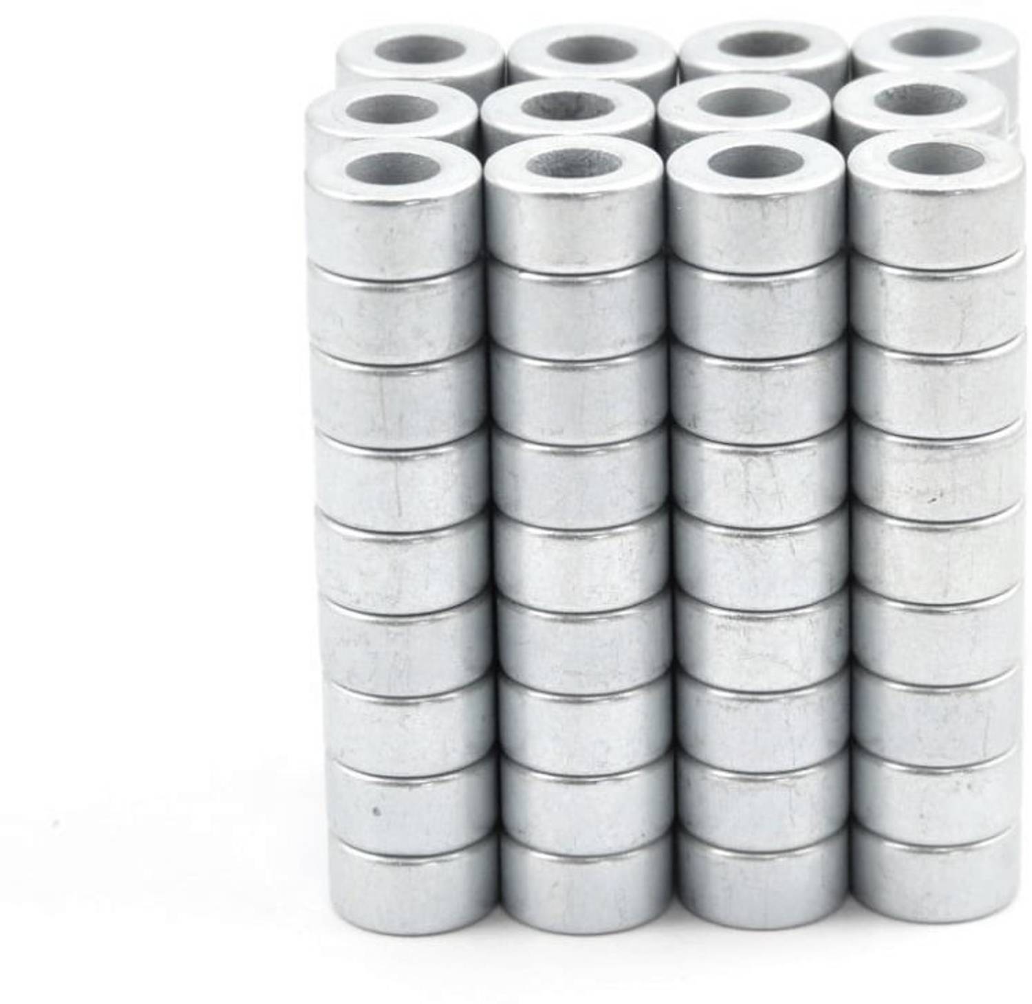 ART IFACT 100 Pieces of 11 mm x 5mm with 5mm hole - Neodymium Magnets - Ring Magnets - N52 Rare Earth NdfeB Fridge Magnet, Multipurpose Office Magnets, Magnetic Paper Holder Pack of 100