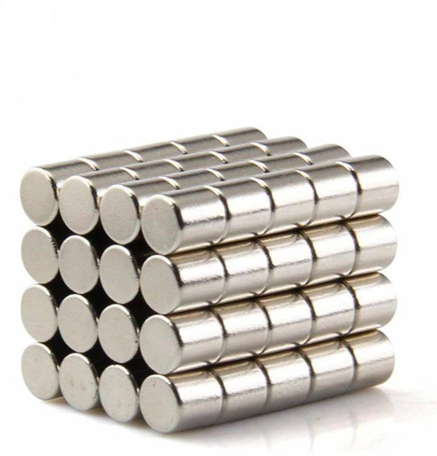 ART IFACT 50 Pieces of 5mm x 5mm Neodymium Magnets - N52 Cylindrical magnets - Rare Earth NdfeB Fridge Magnet, Multipurpose Office Magnets, Magnetic Paper Holder Pack of 50