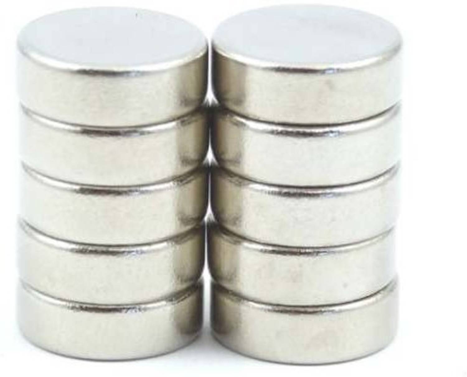 ART IFACT 10 Pieces of 12mm x 3mm Neodymium Magnets - N52 Disc / Cylindrical magnets - Rare Earth NdfeB Fridge Magnet, Multipurpose Office Magnets, Magnetic Paper Holder Pack of 10