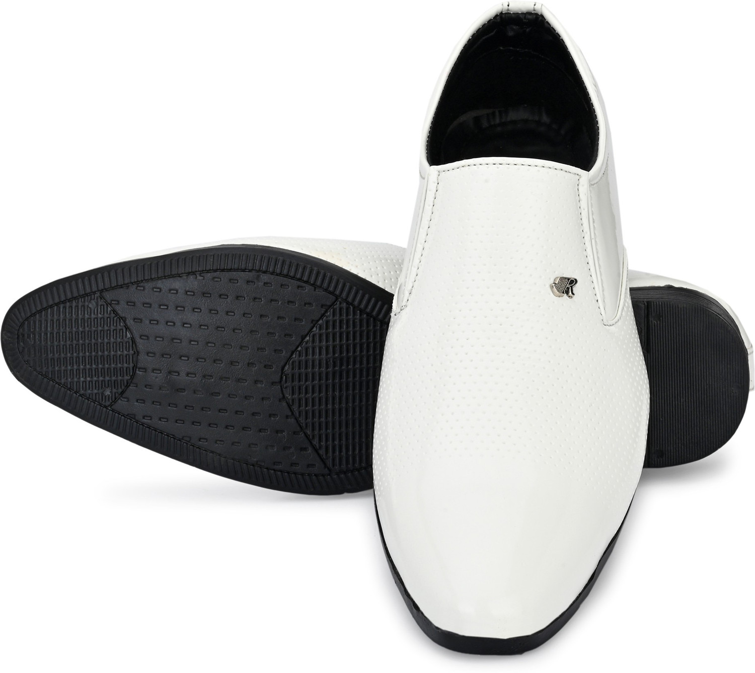 Image of GELLWOJ Stylish White Shoes Slip On For Men