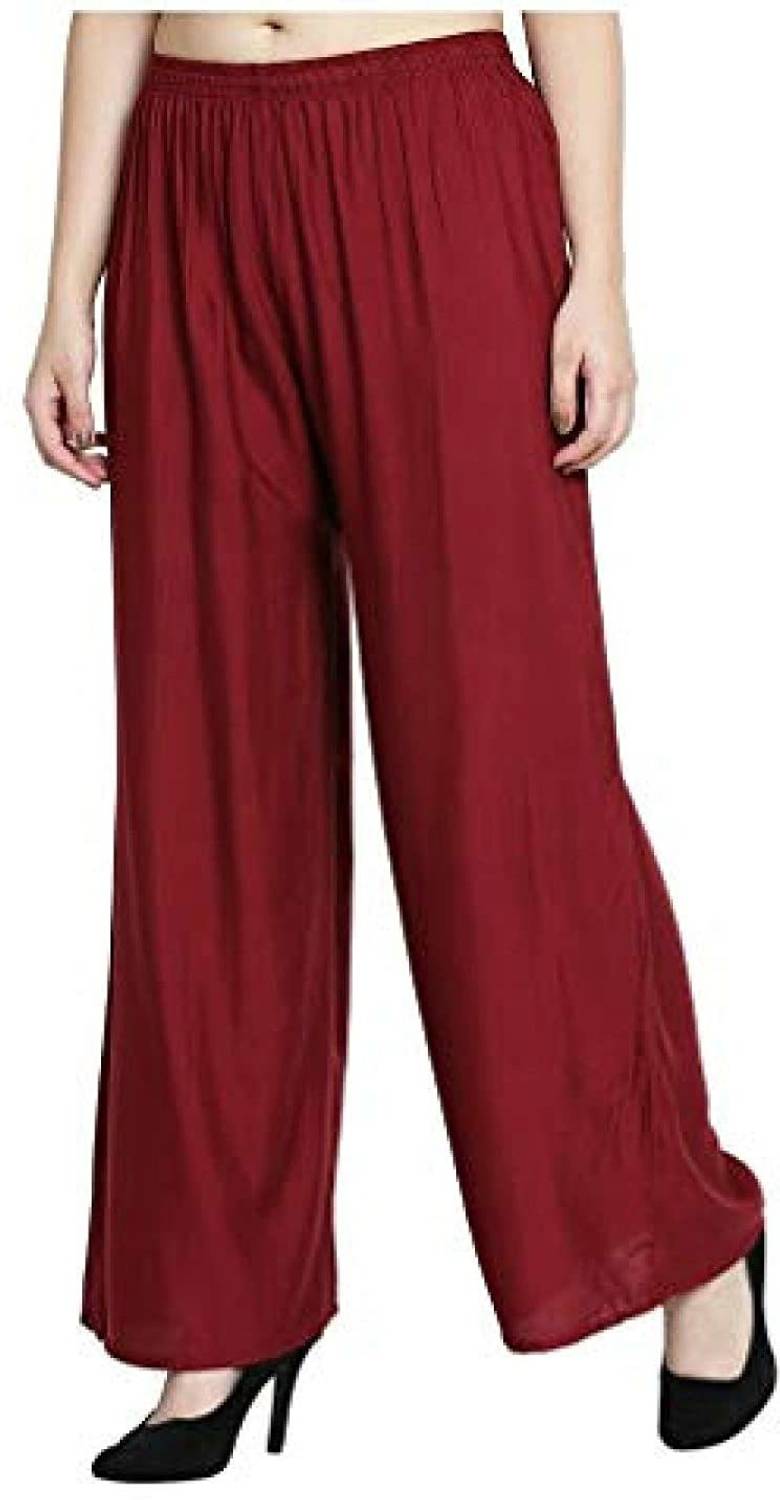 City Fashion Regular Fit Women Maroon Trousers
