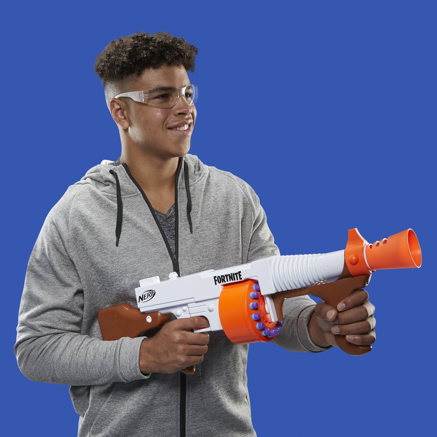 Nerf Fortnite DG Dart Blaster, 15-Dart Rotating Drum, Pump Action