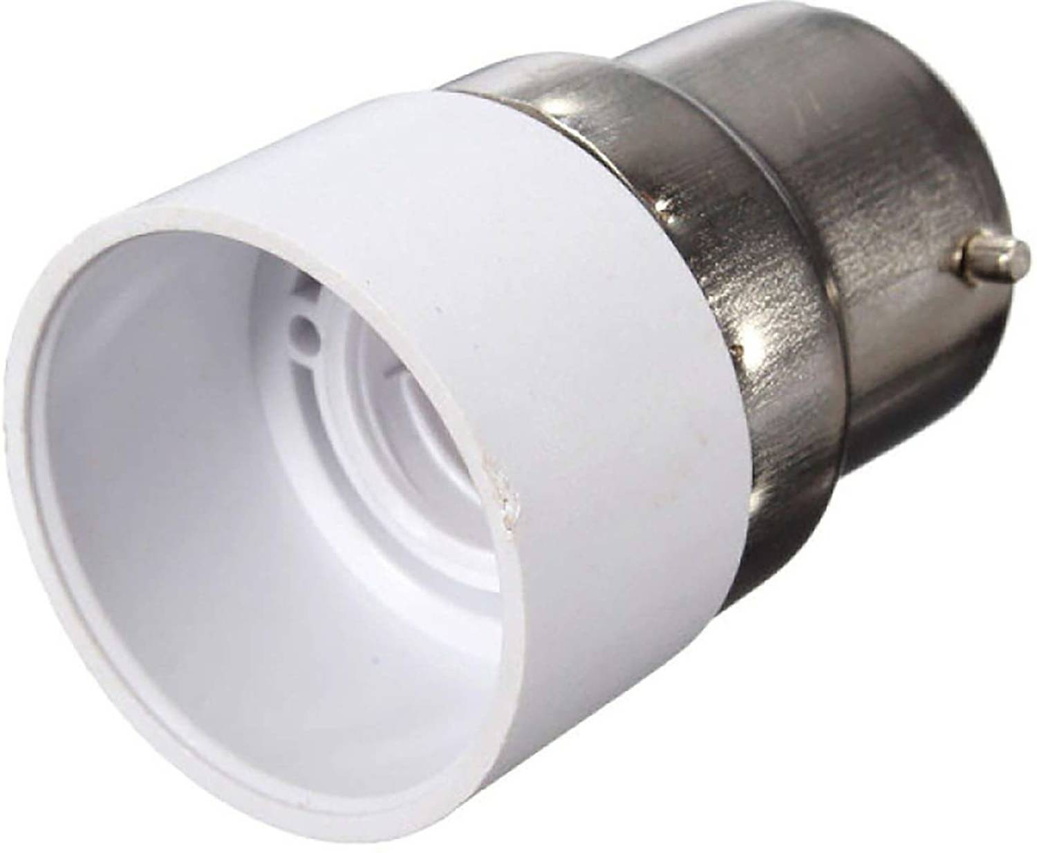 Ascension 1 B22 to E14 Screw Base Socket Lamp Holder Light Bulb Converter Adapter Plastic Light Socket