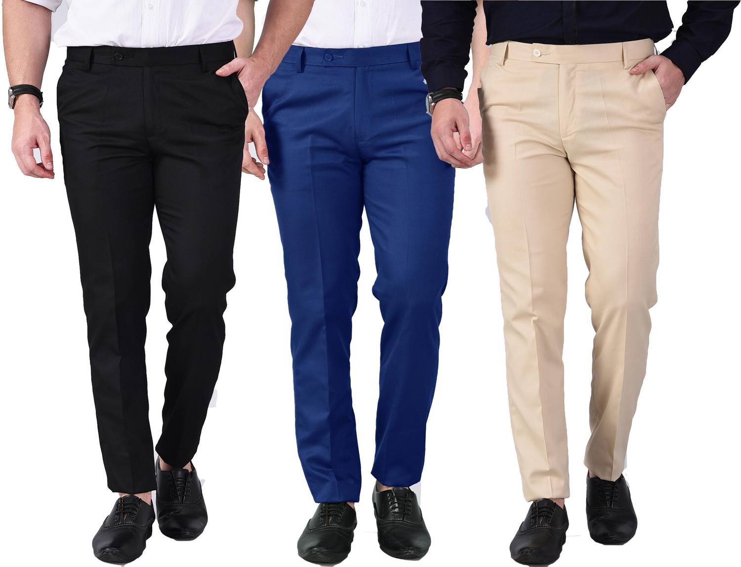 AD & AV Regular Fit Men Multicolor Trousers